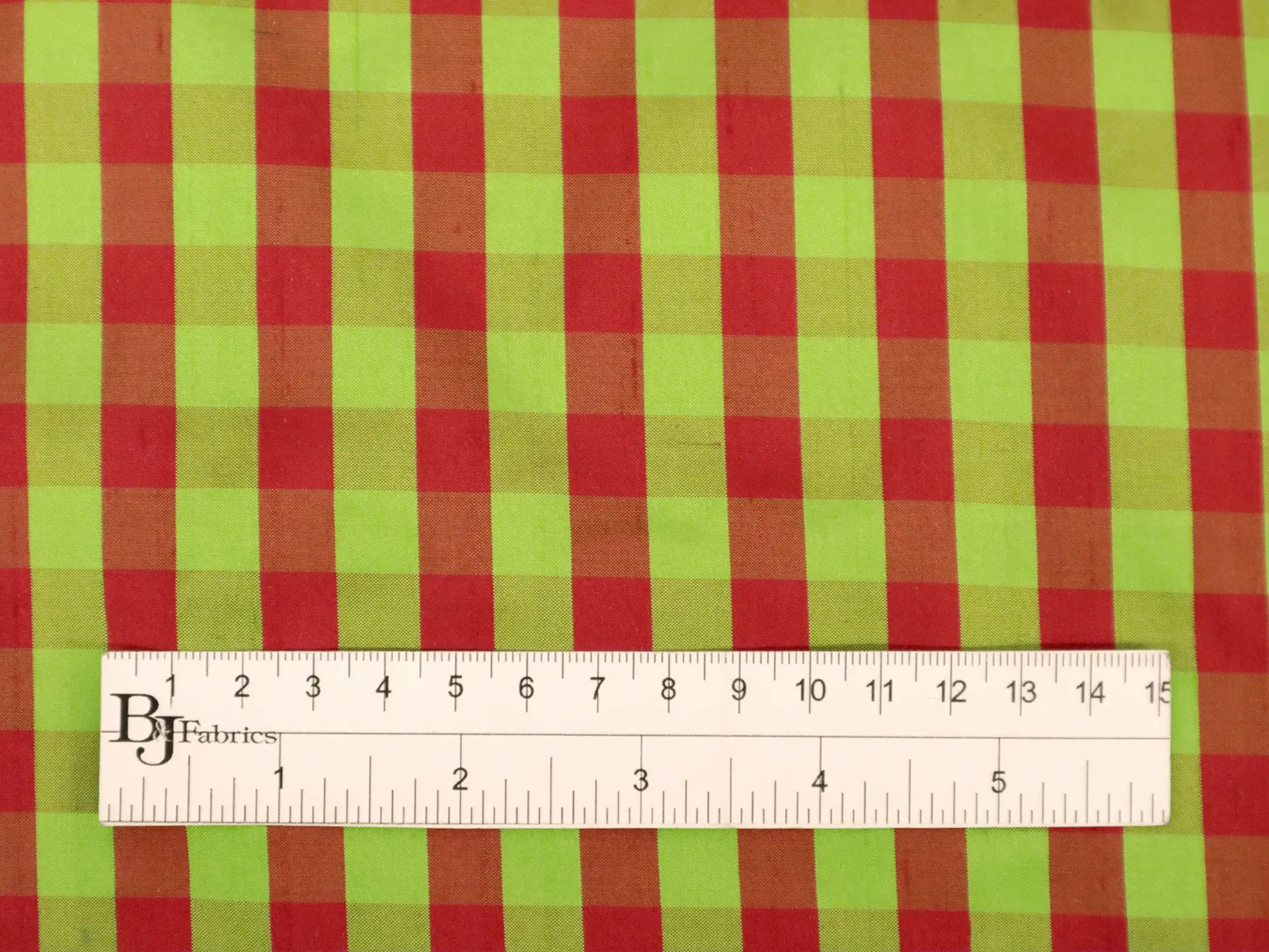 Gingham Silk Shantung