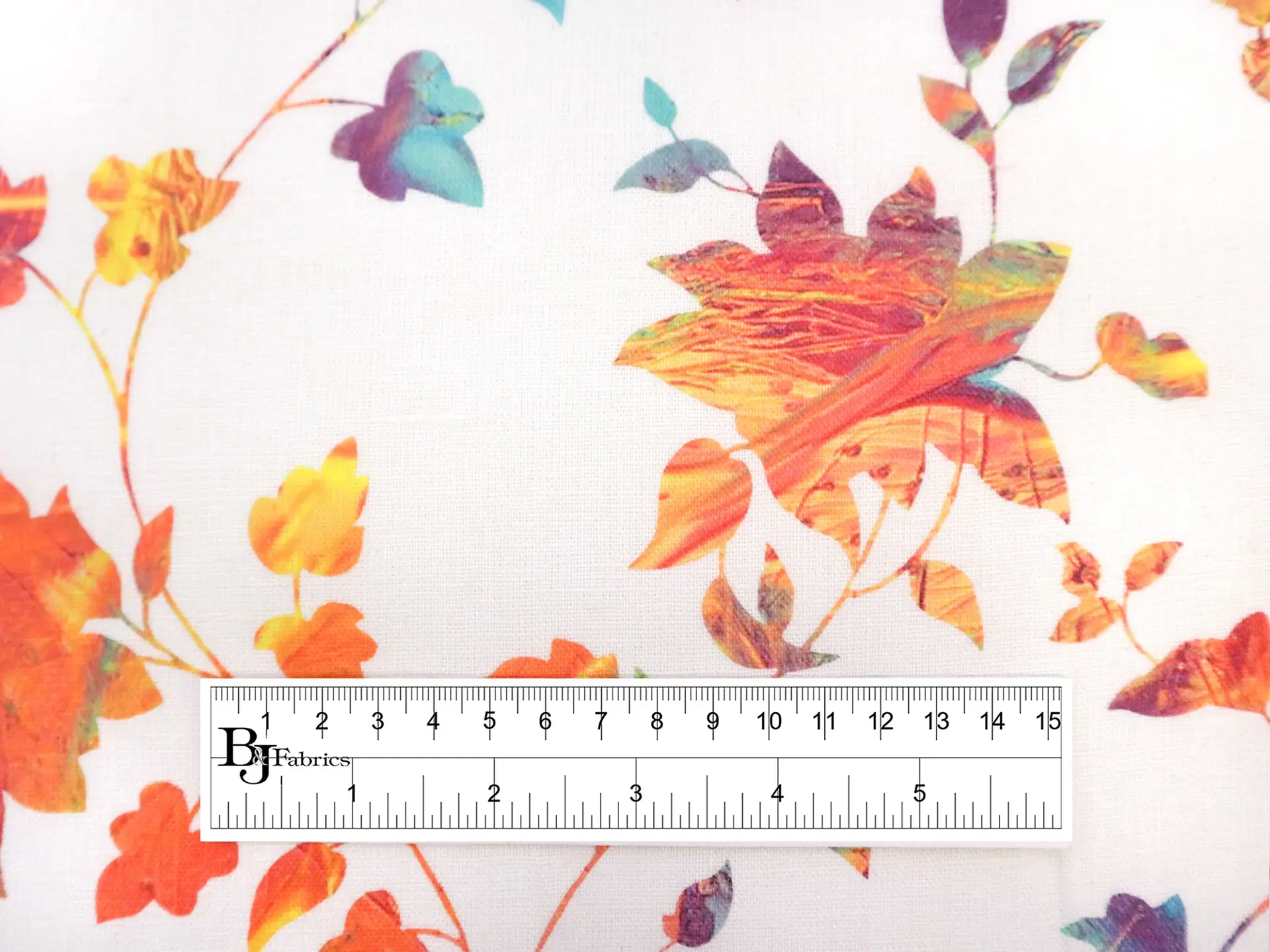Linen with Floral Print