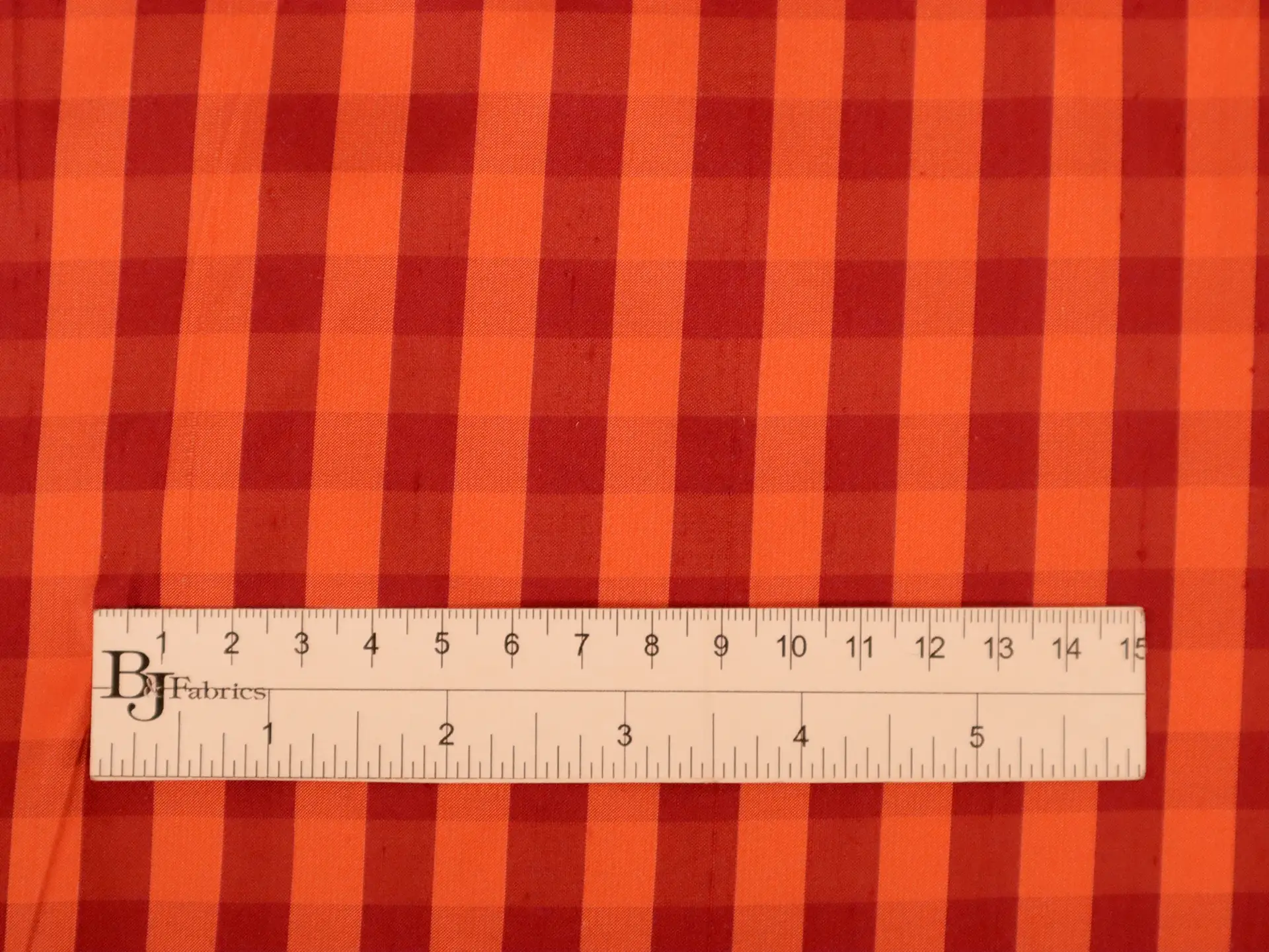 Gingham Pure Silk Shantung