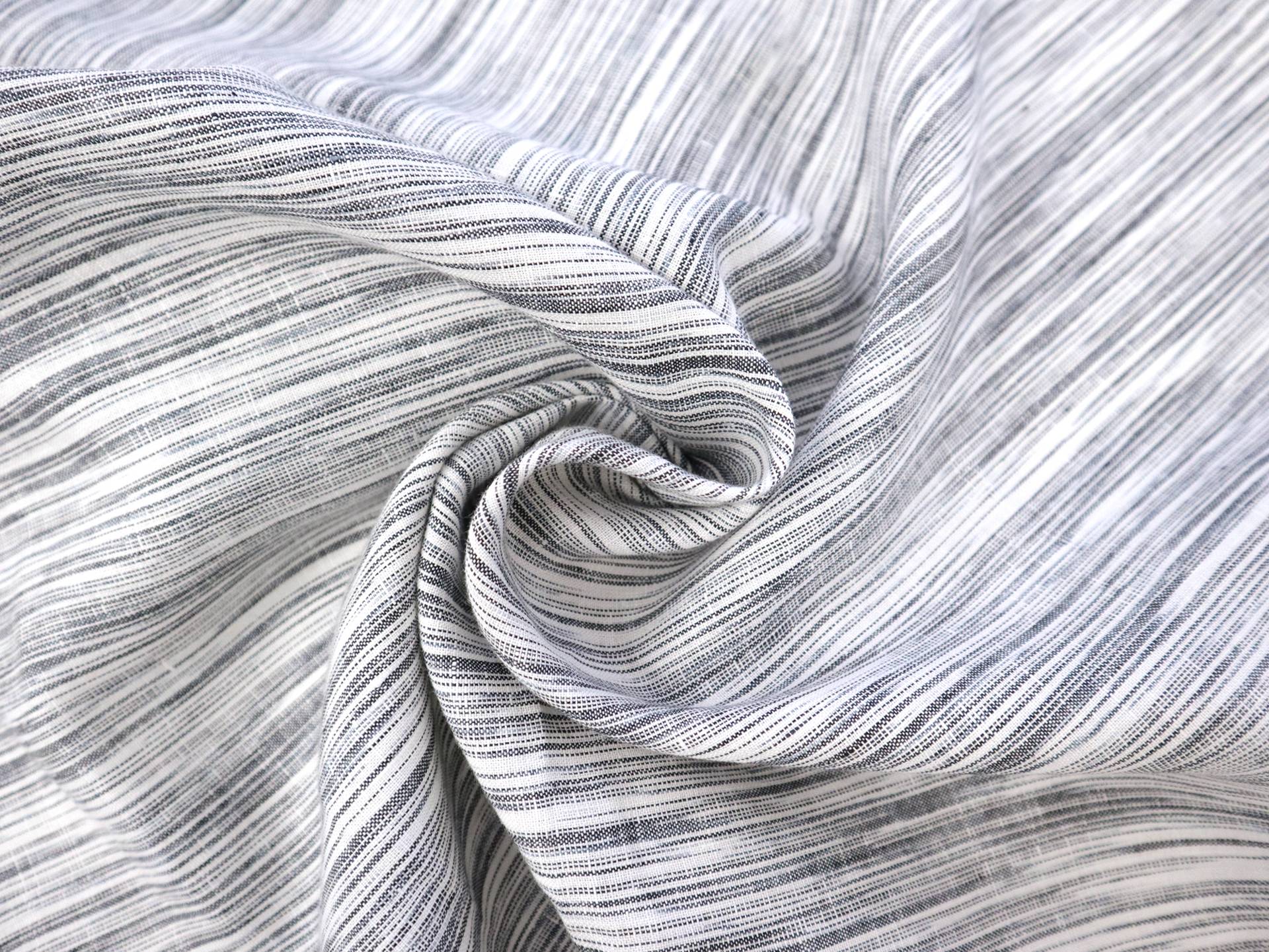 Woven Linen Novelty Stripe in Asher 