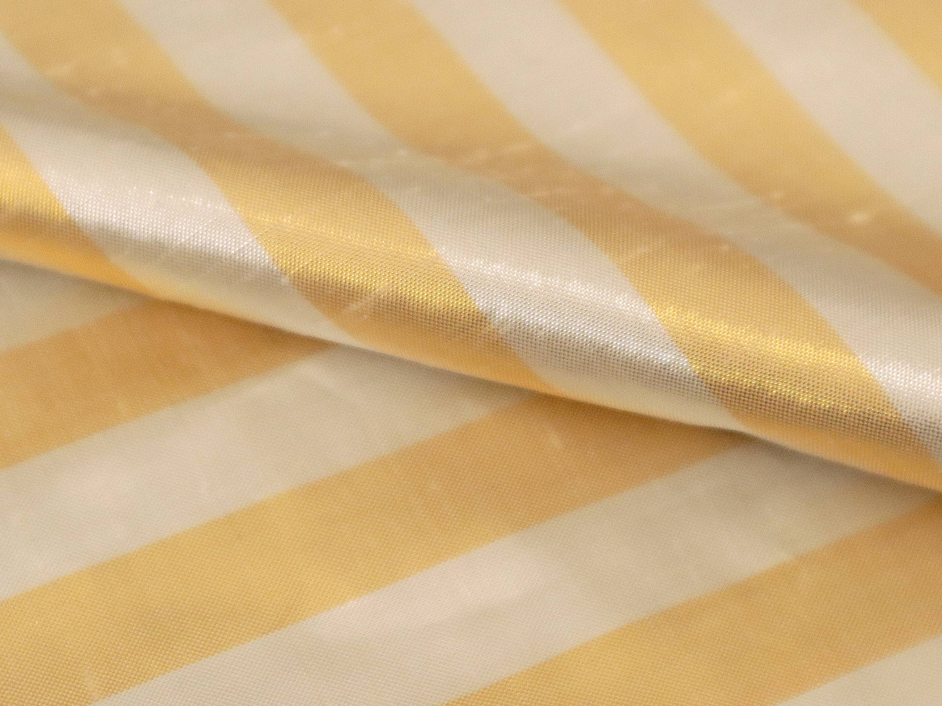 Metallic Stripe Shantung
