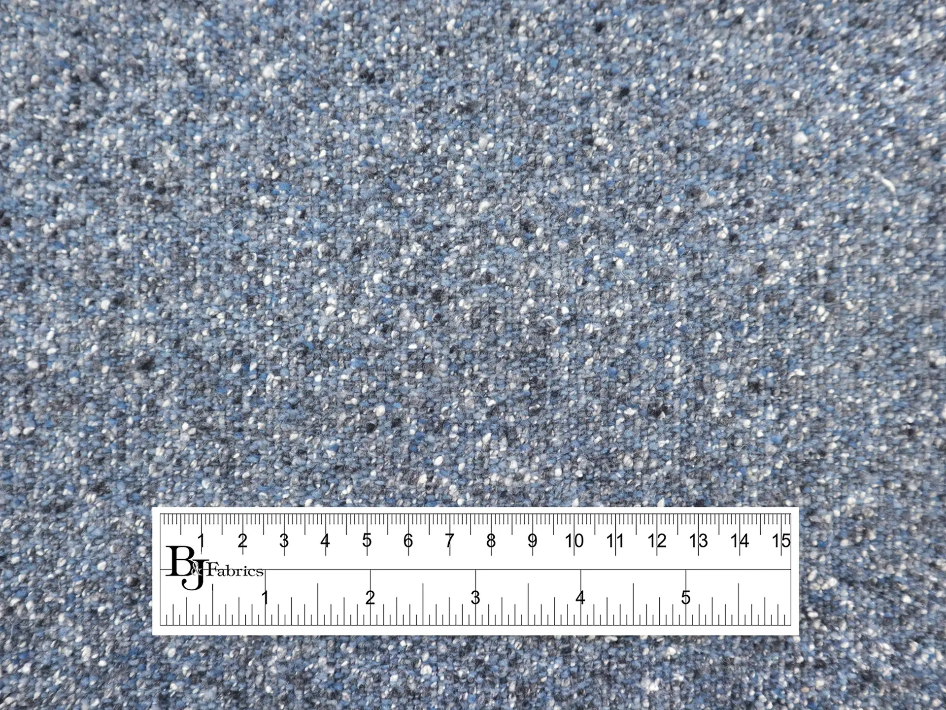 Stretch Wool & Silk Tweed in Blue Jay