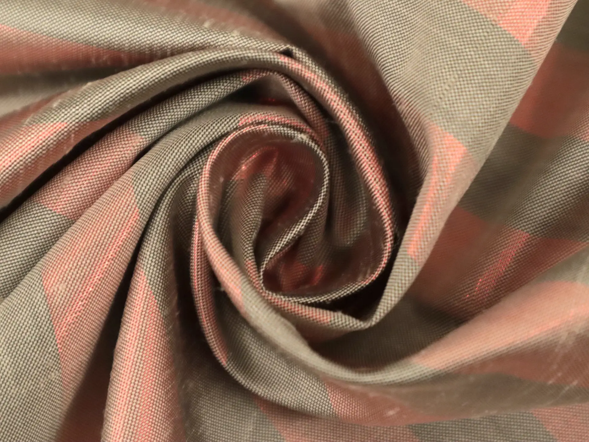 Metallic Stripe Shantung