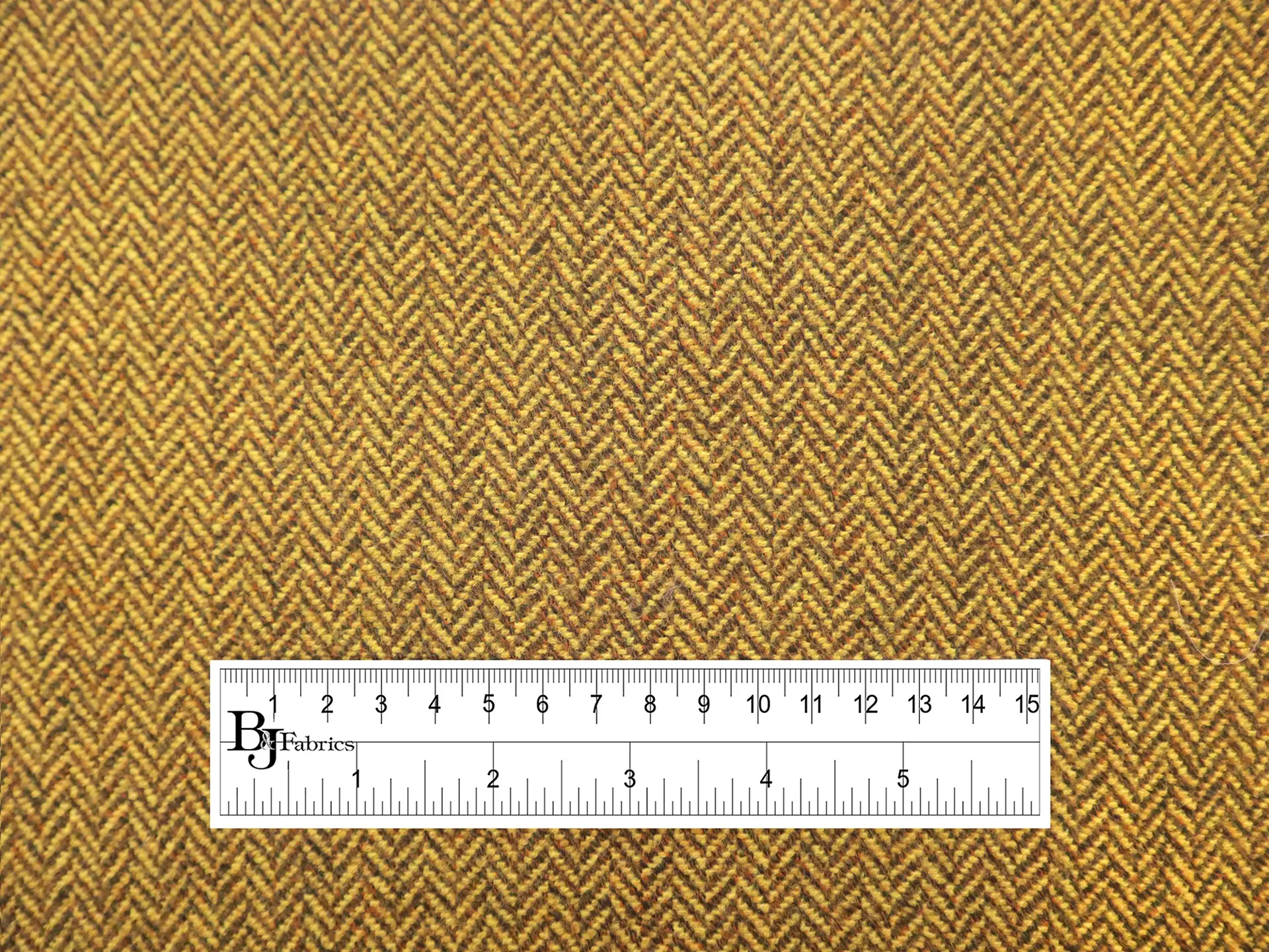Austrian Wool Herringbone in Marigold Brown