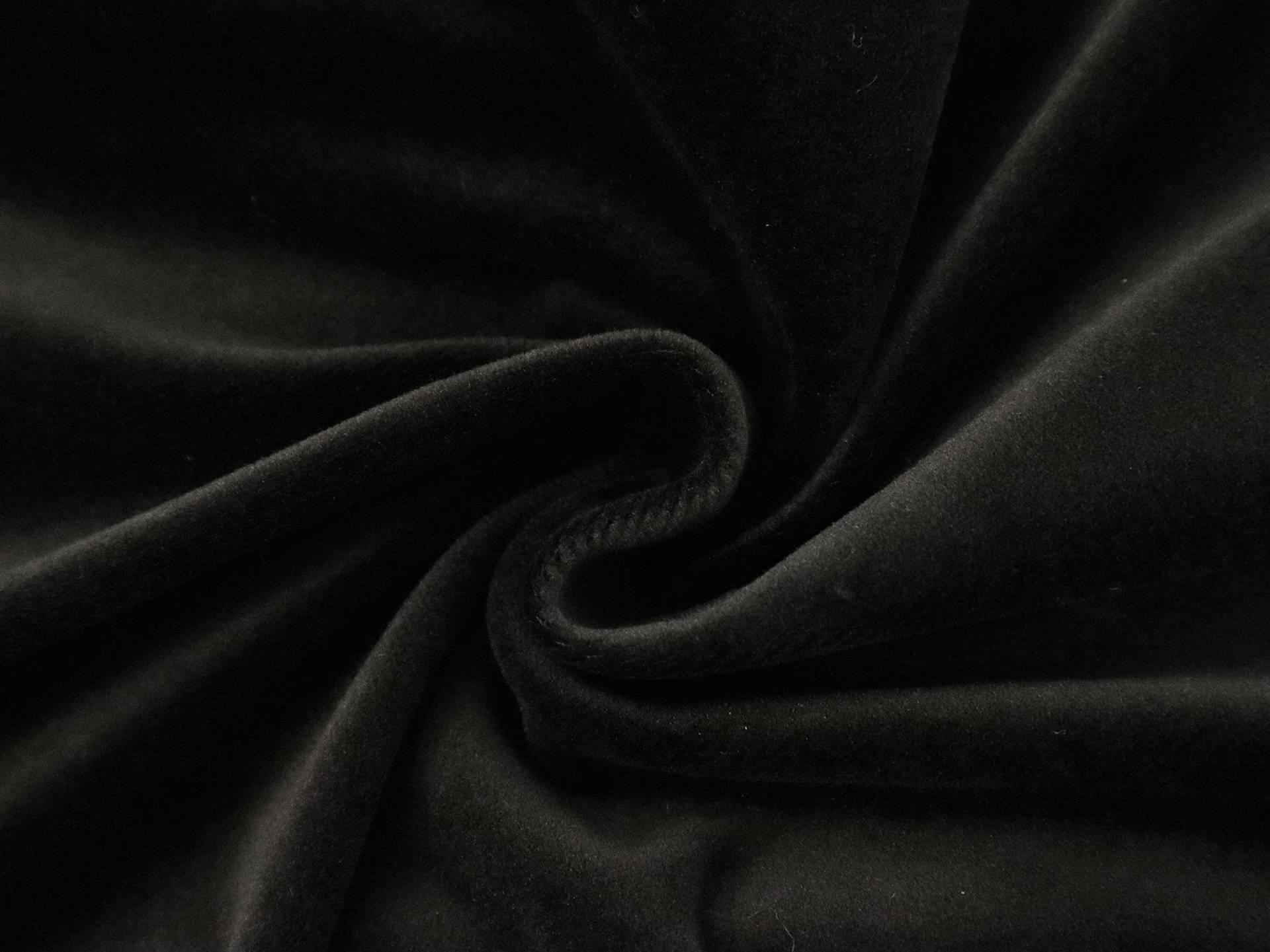 Polyester Upholstery Velvet in Black