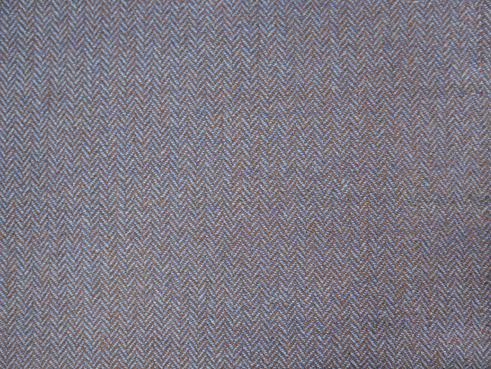 Fine Wool Herringbone in Blue & Brown