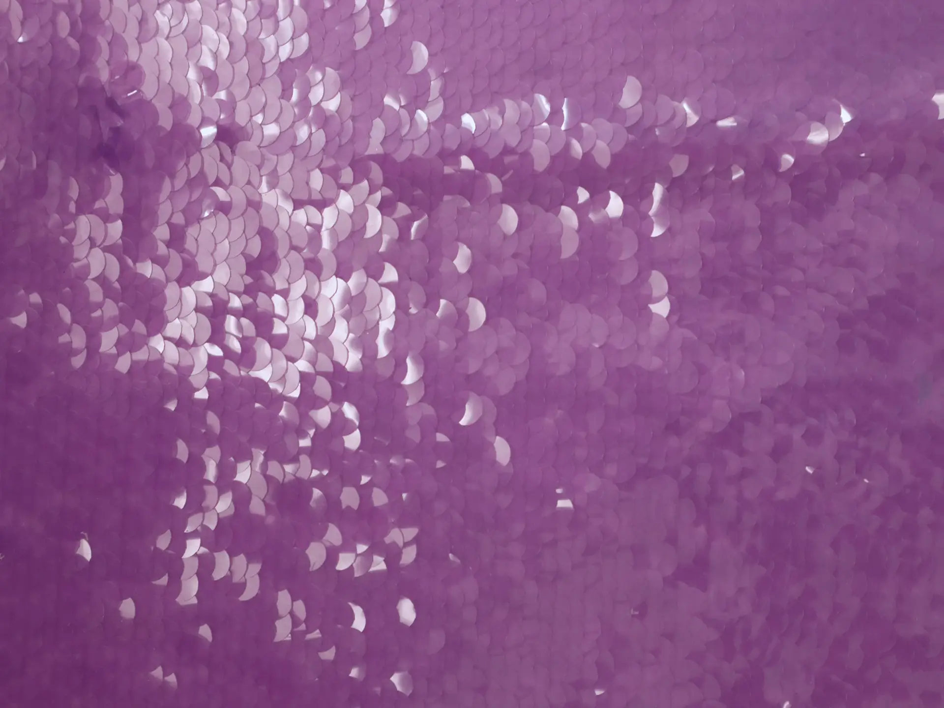 Transparent Mini-Paillettes on Stretch Tulle in Purple