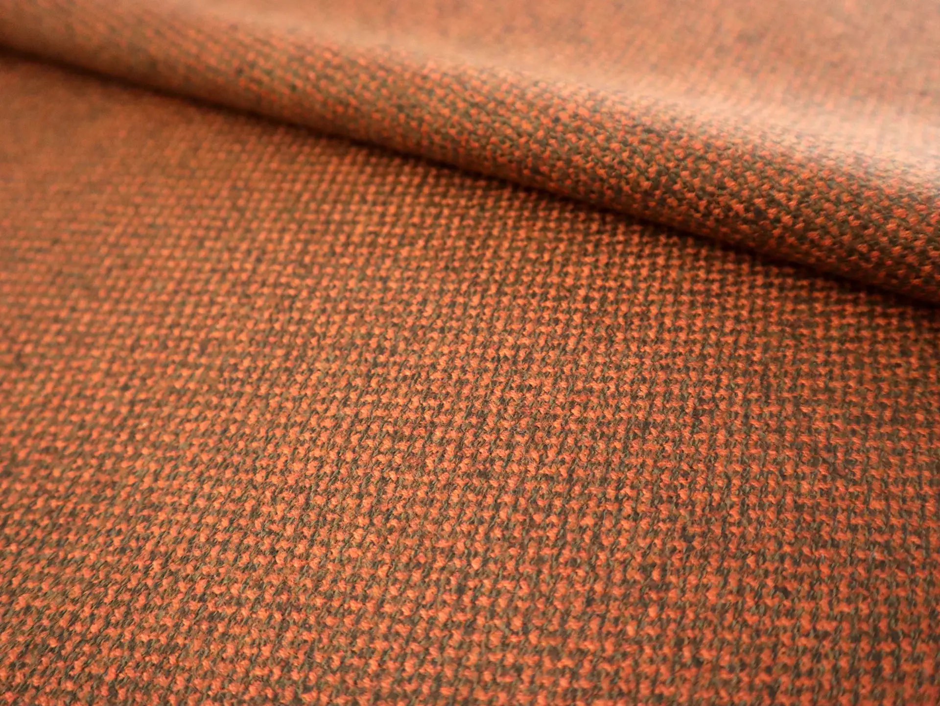 Austrian Fine Wool Tweed in Orange Brown