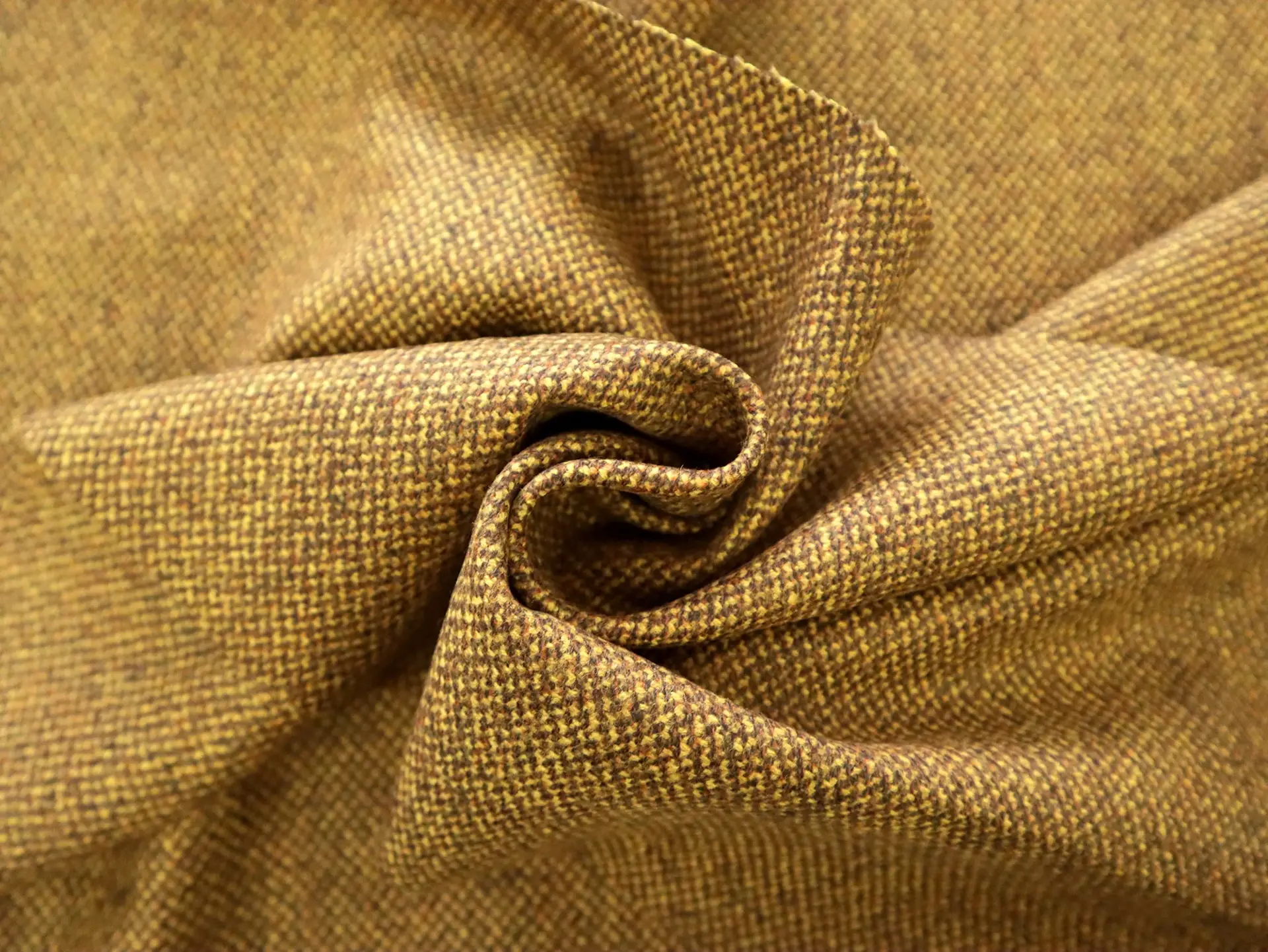Austrian Fine Wool Tweed in Marigold Brown