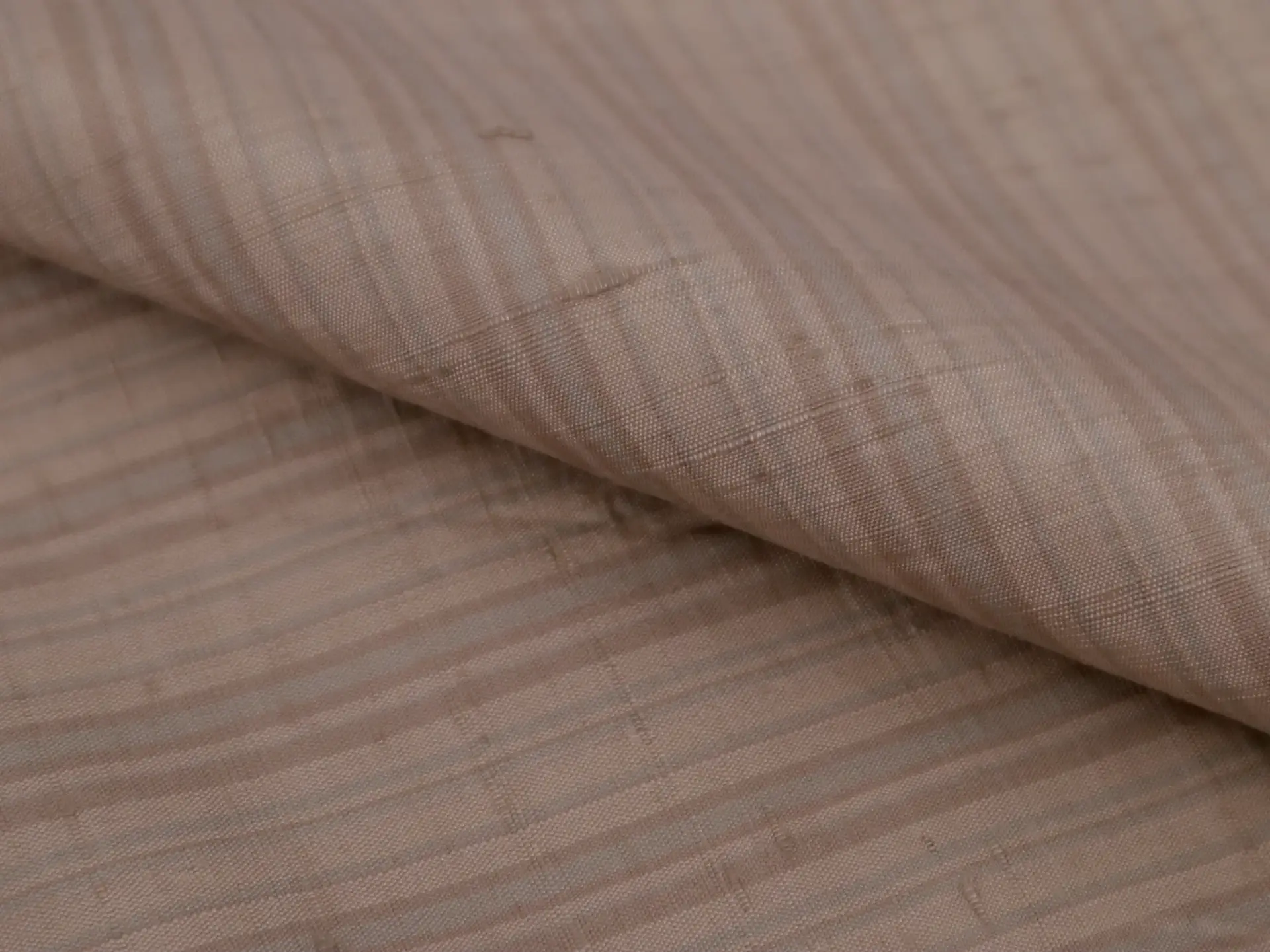 Pure Silk Shantung Stripe
