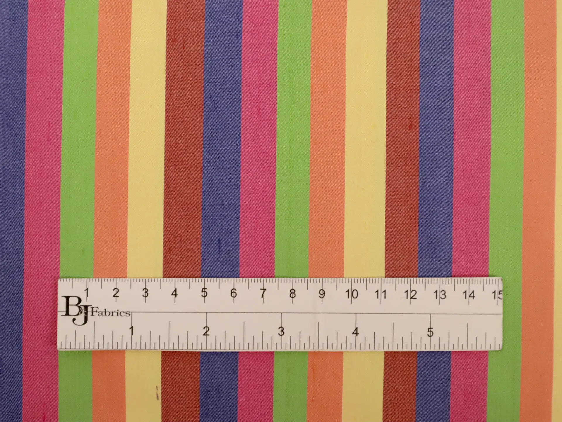 Pure Silk Shantung Stripe