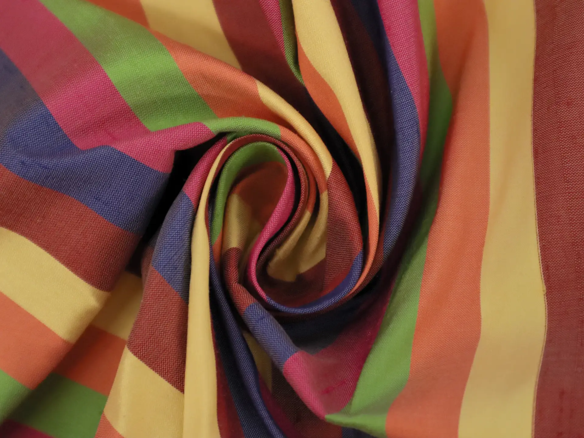 Pure Silk Shantung Stripe