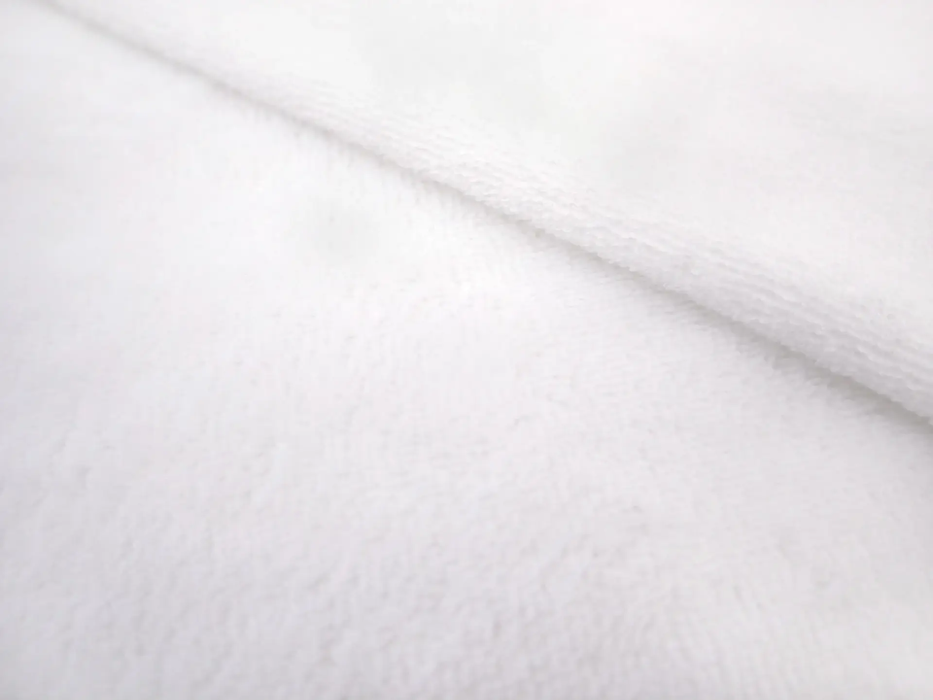 Bamboo Blend Terry Velour in White