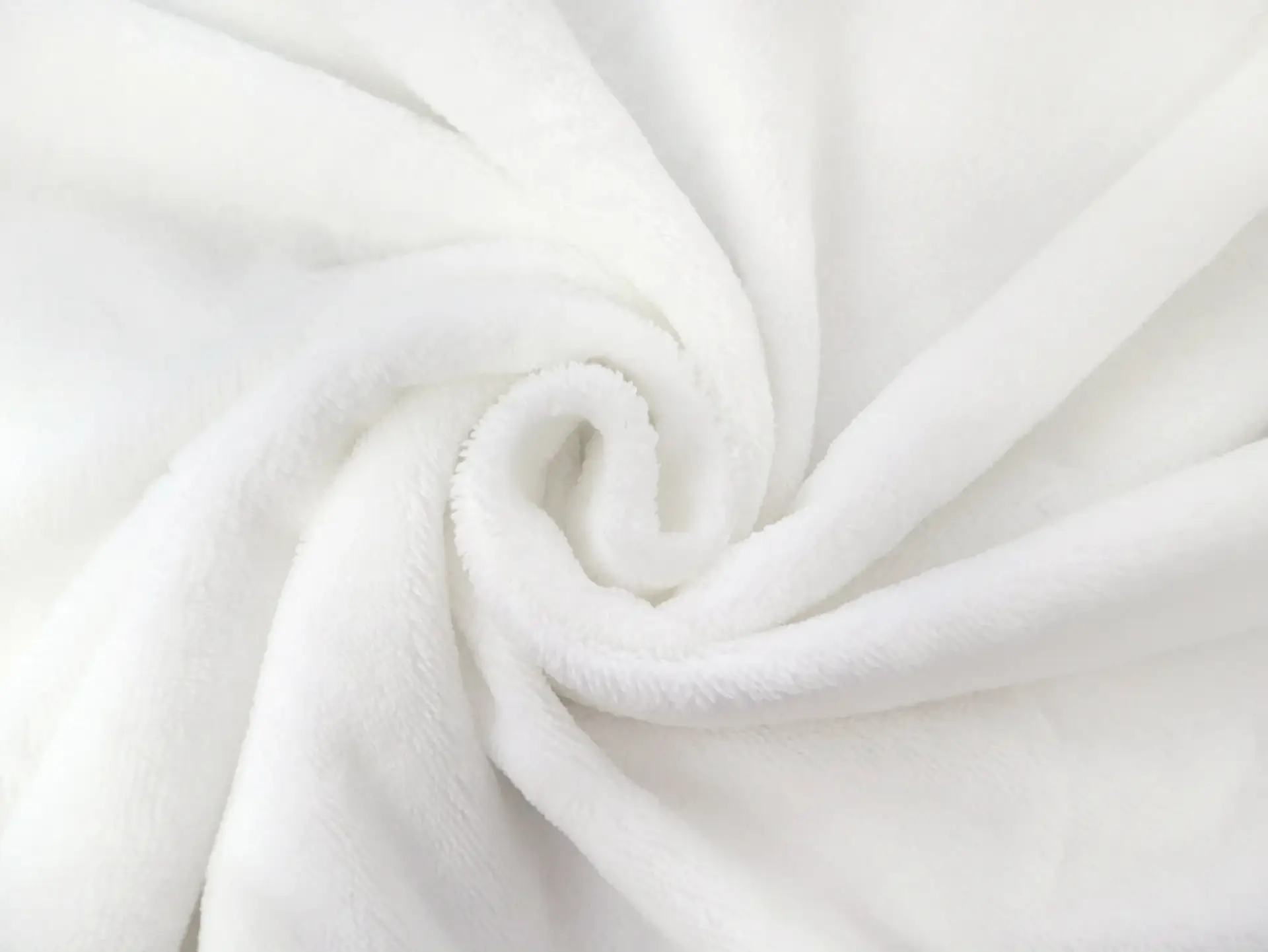 Bamboo Blend Terry Velour in White