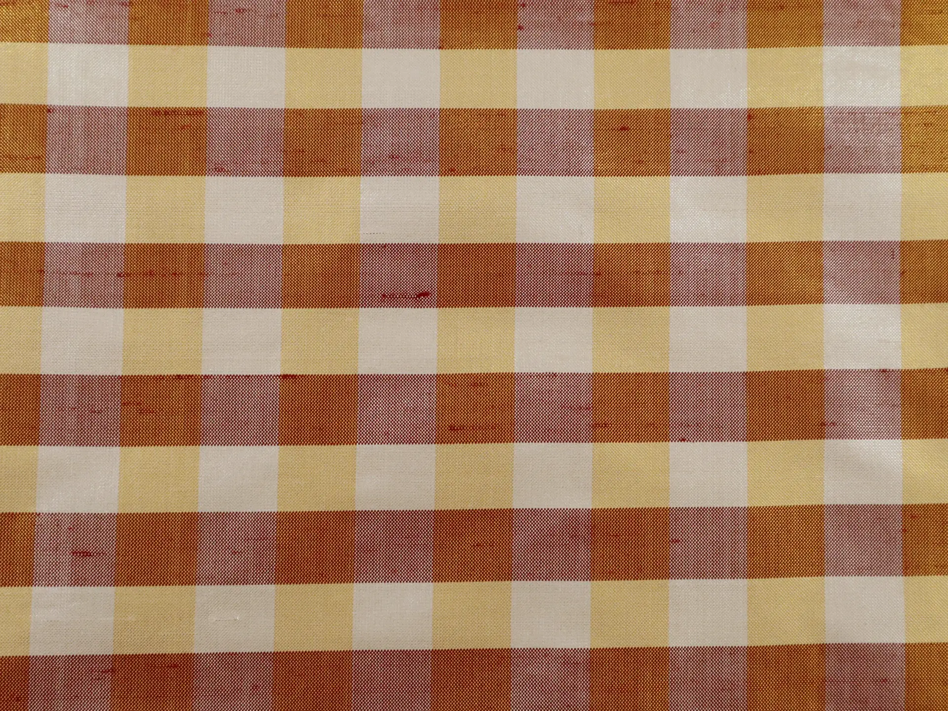 Metallic Gingham Shantung