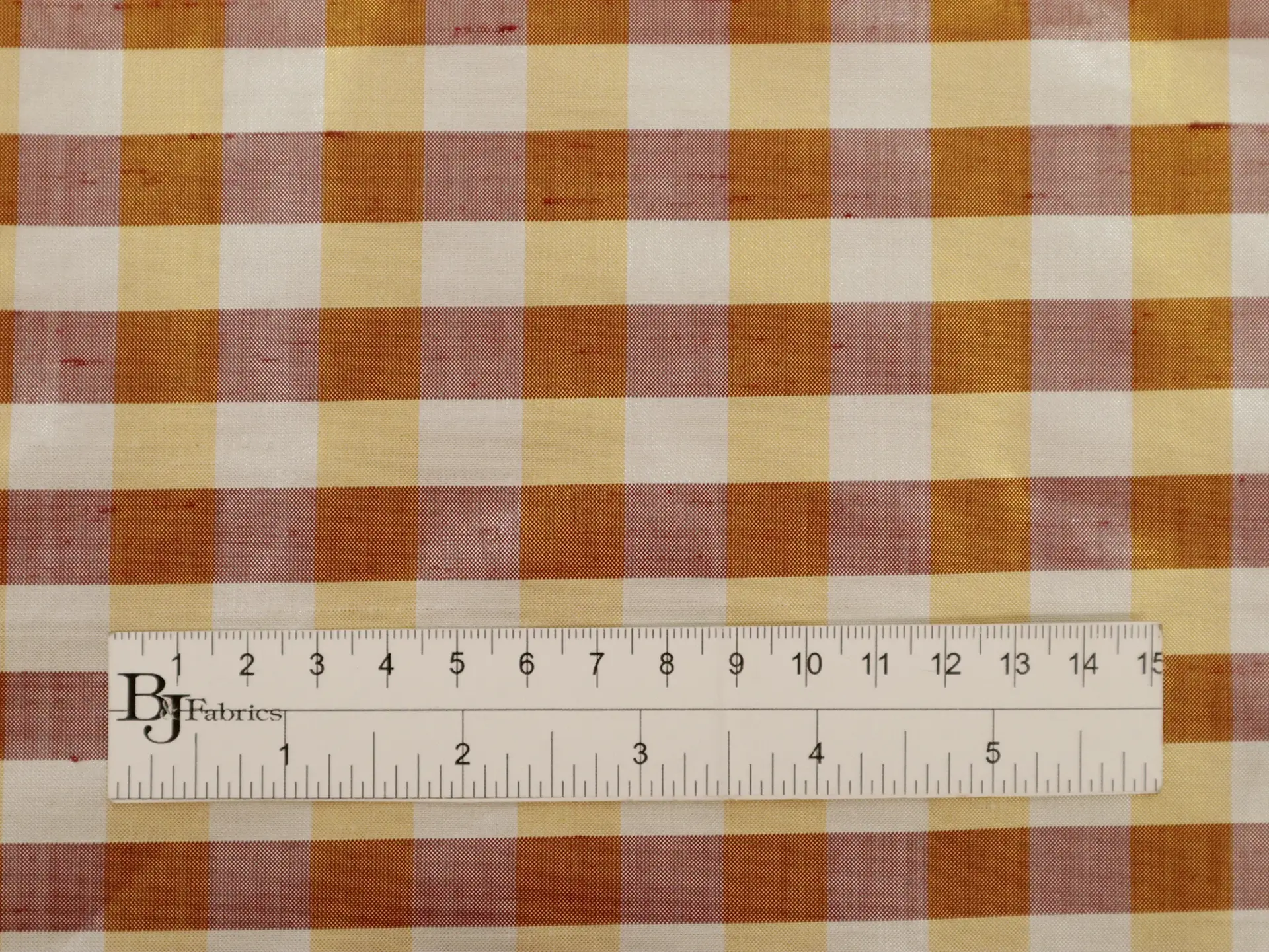 Metallic Gingham Shantung