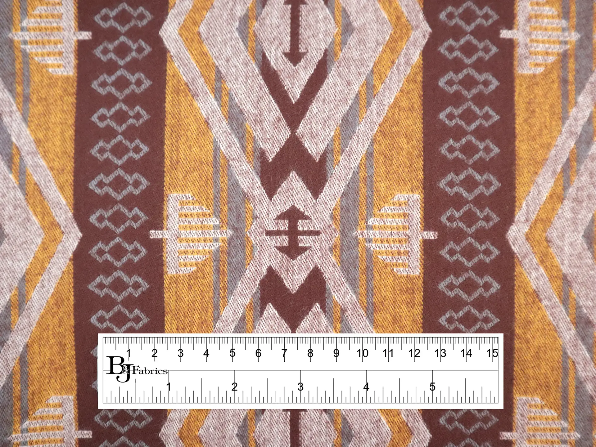 Cotton Flannel with Taos Stripes 