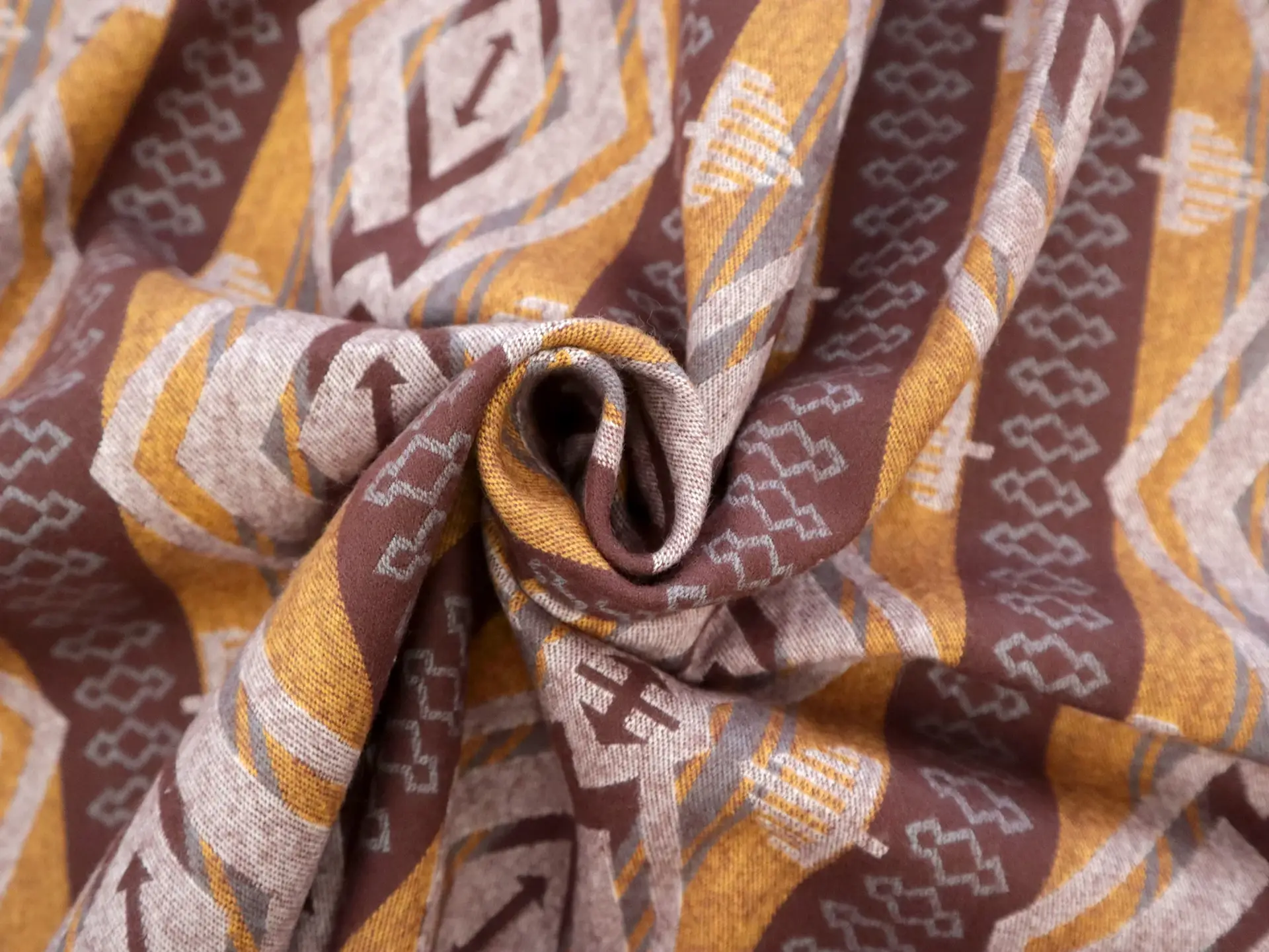 Cotton Flannel with Taos Stripes 