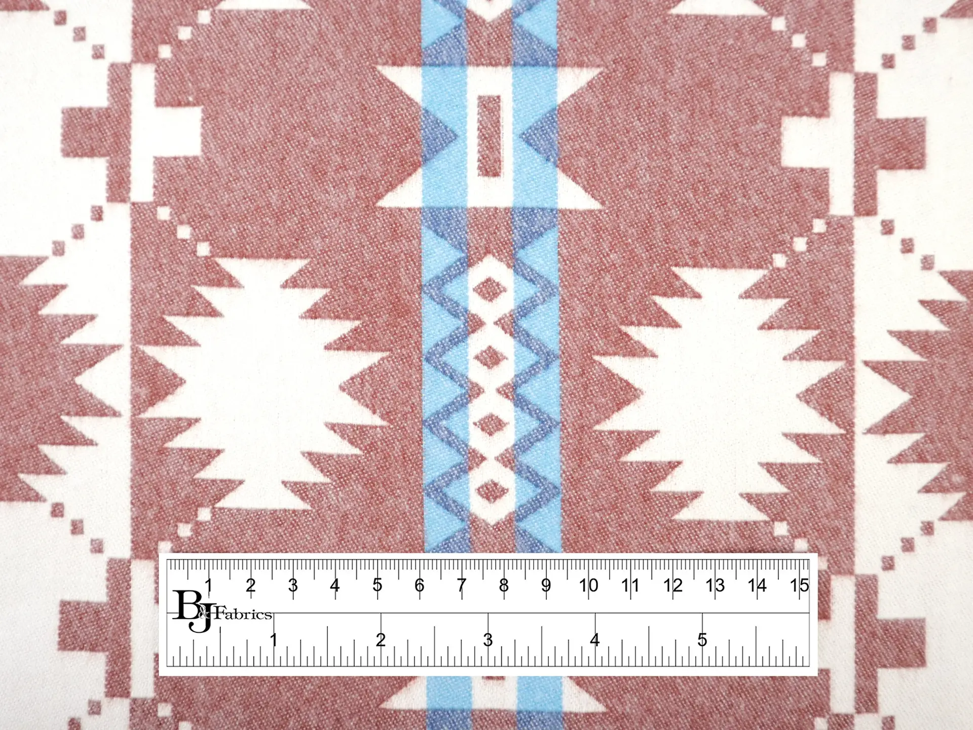 Cotton Flannel with Taos Stripes 