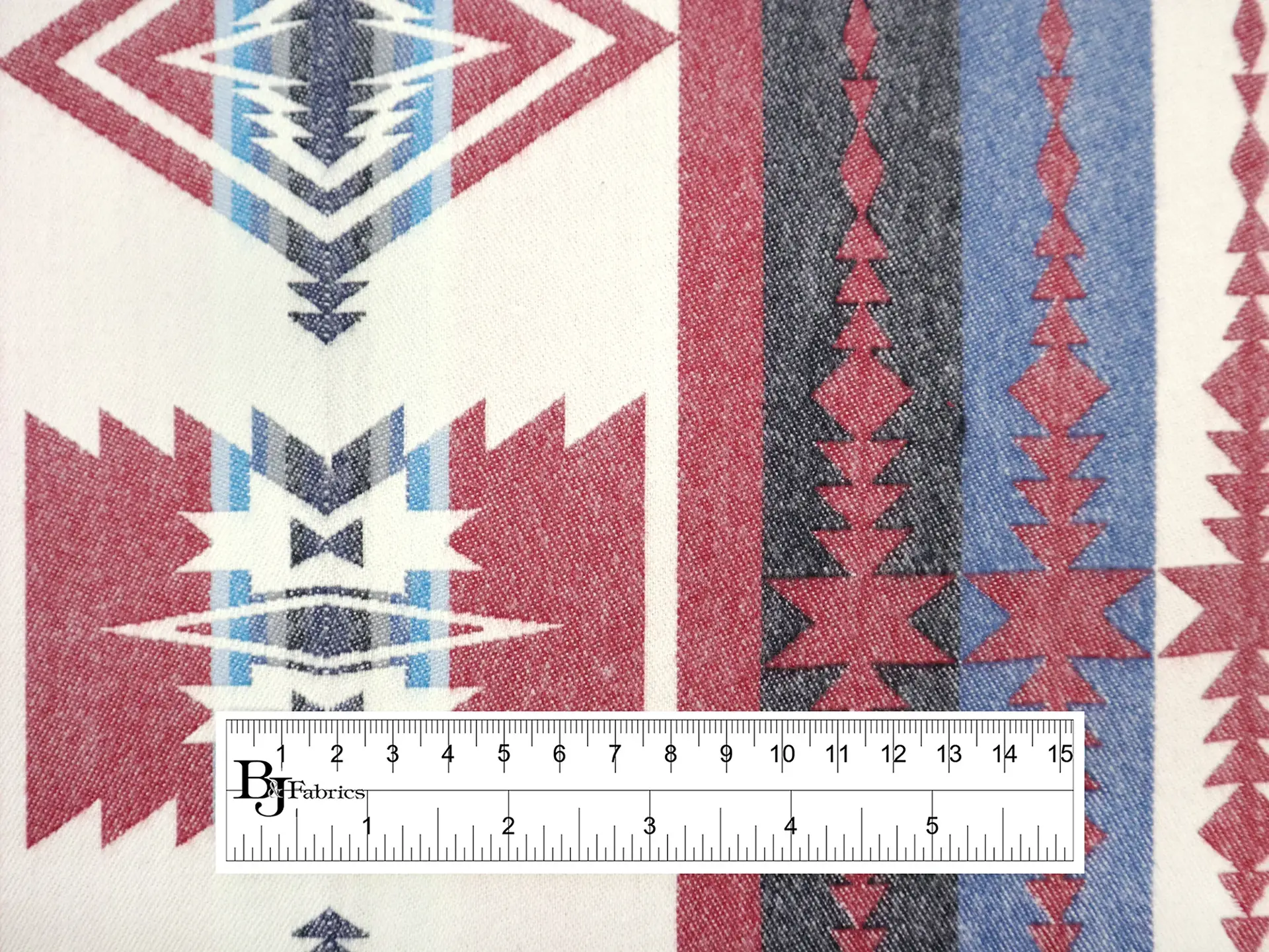 Cotton Flannel with Taos Stripes 