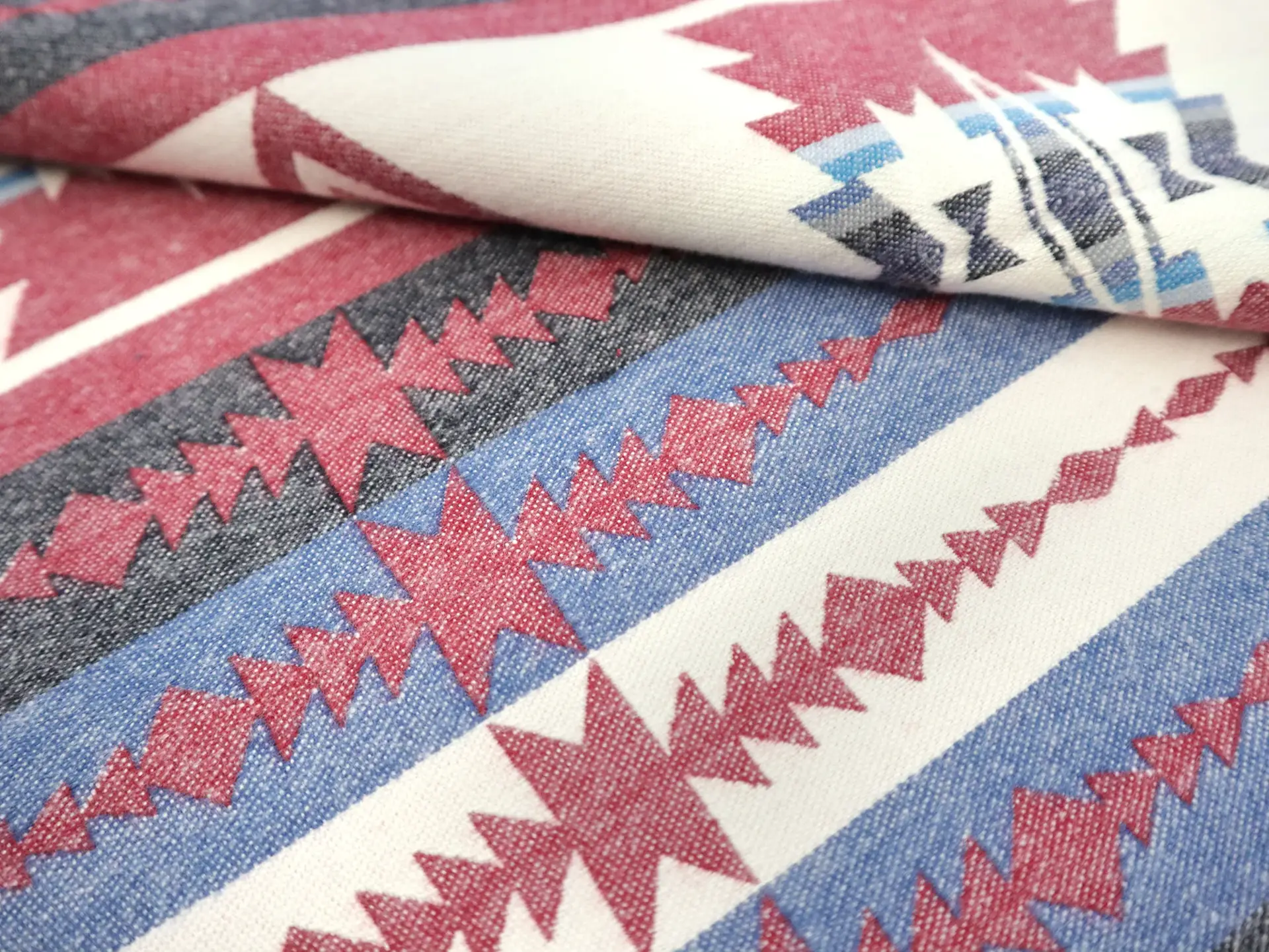 Cotton Flannel with Taos Stripes 