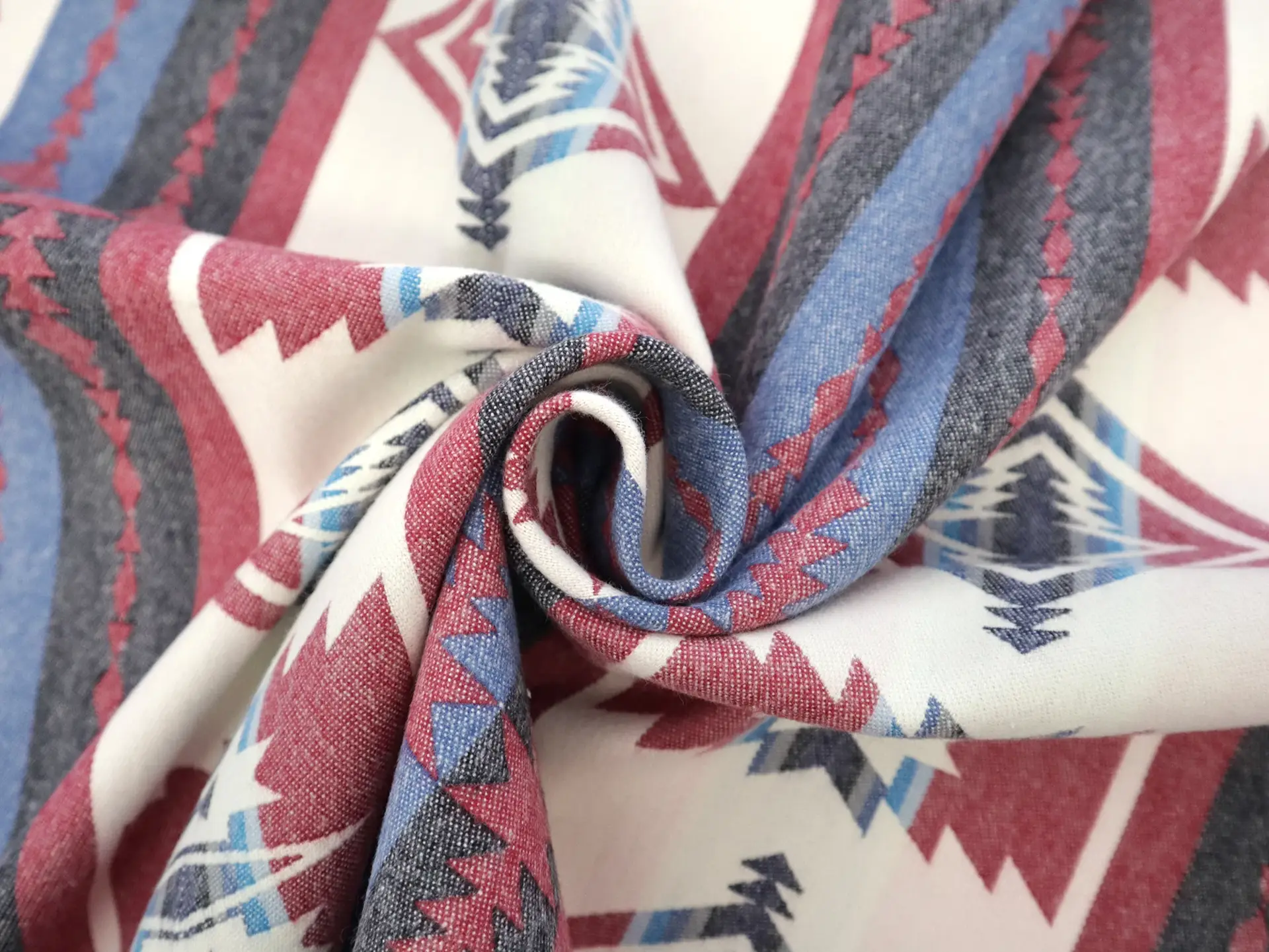 Cotton Flannel with Taos Stripes 