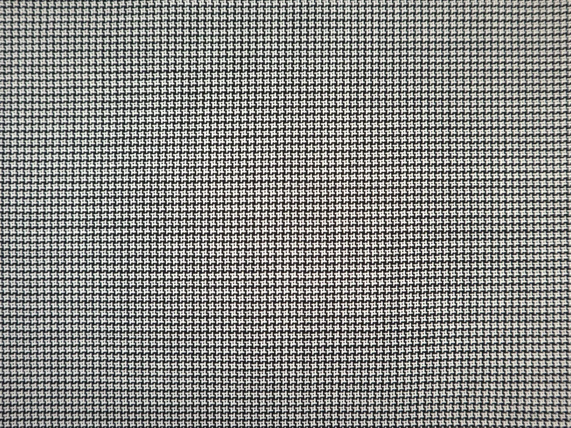 Wool Petit Houndstooth Suiting in Black & White