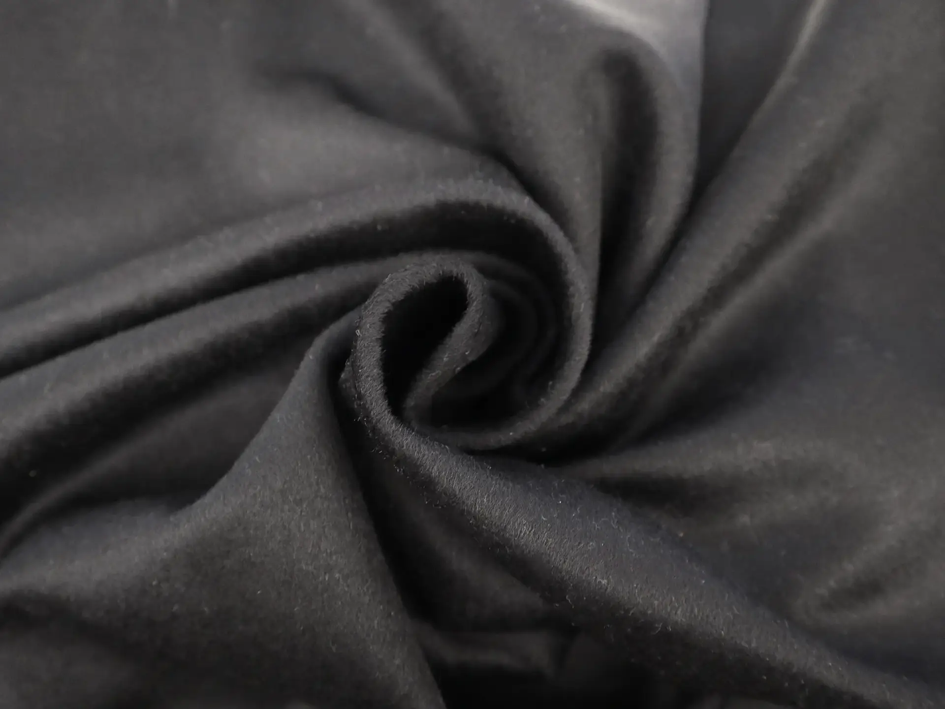 Wool Blend Coating in Black