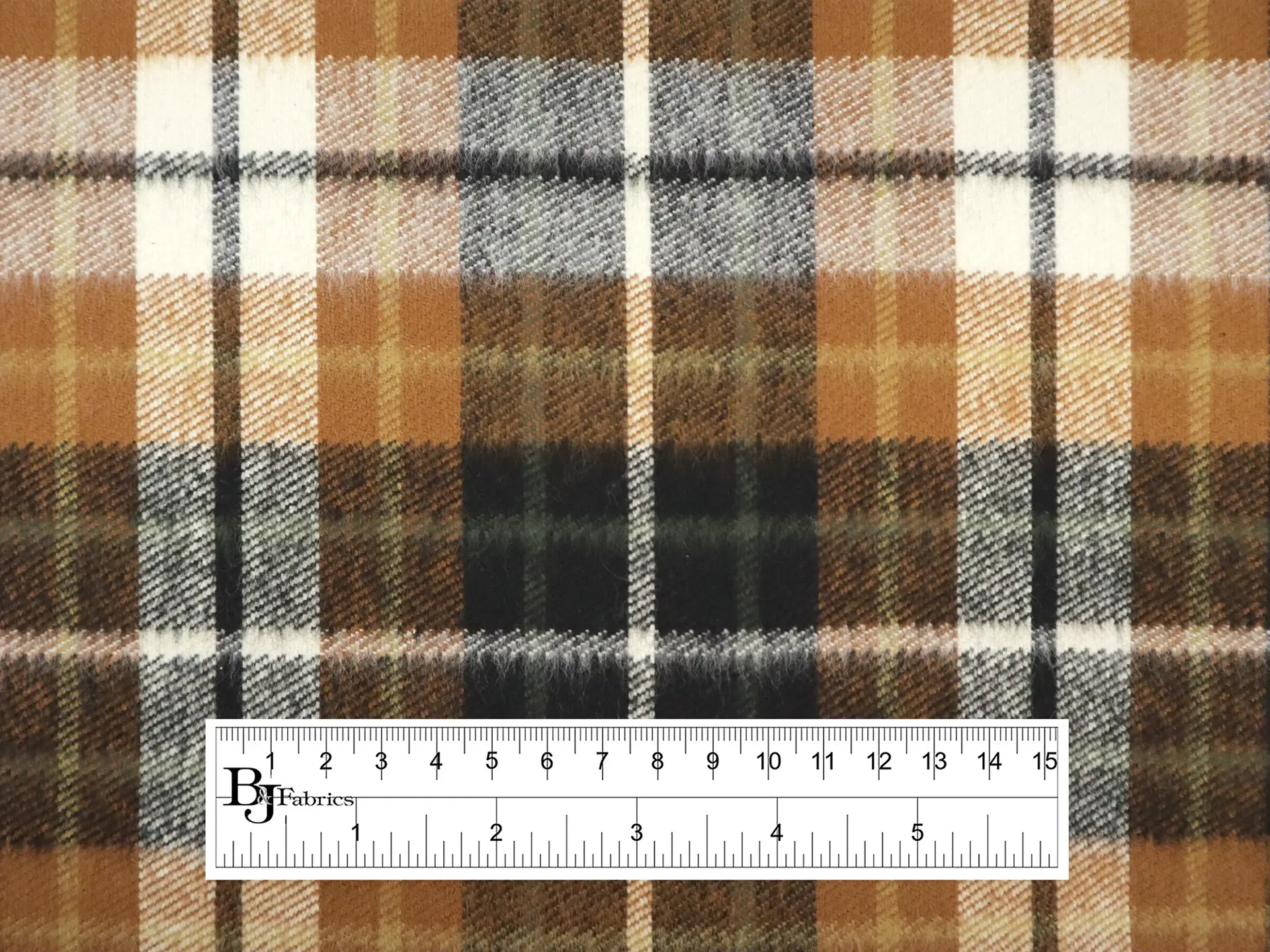 Cotton Flannel Plaid in Chestnut