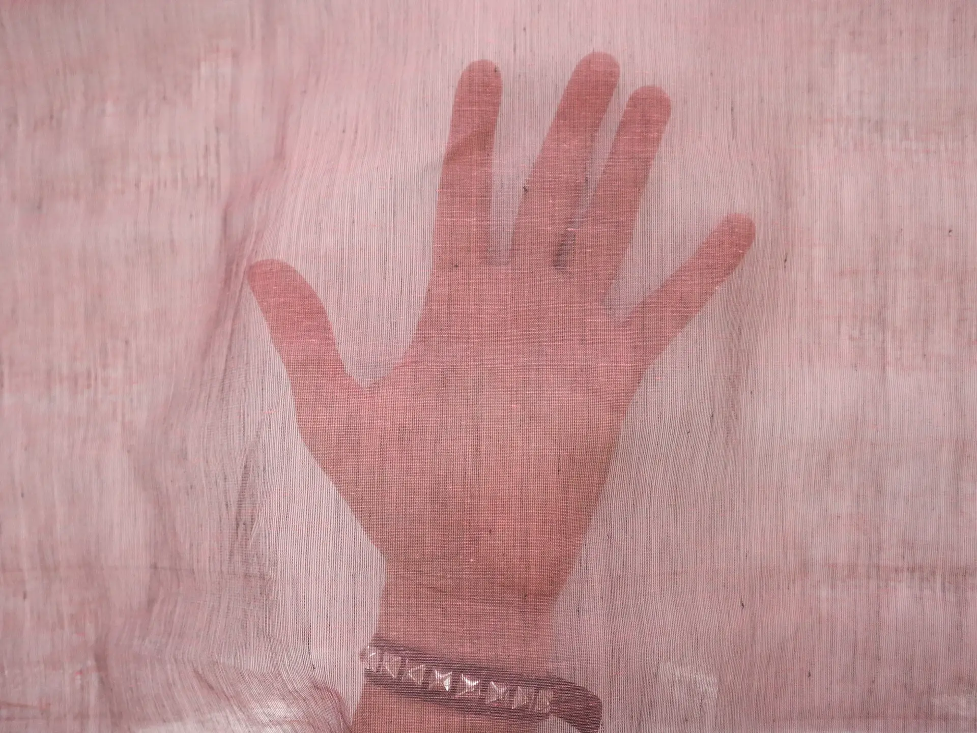 Indian Cotton Voile in Raspberry