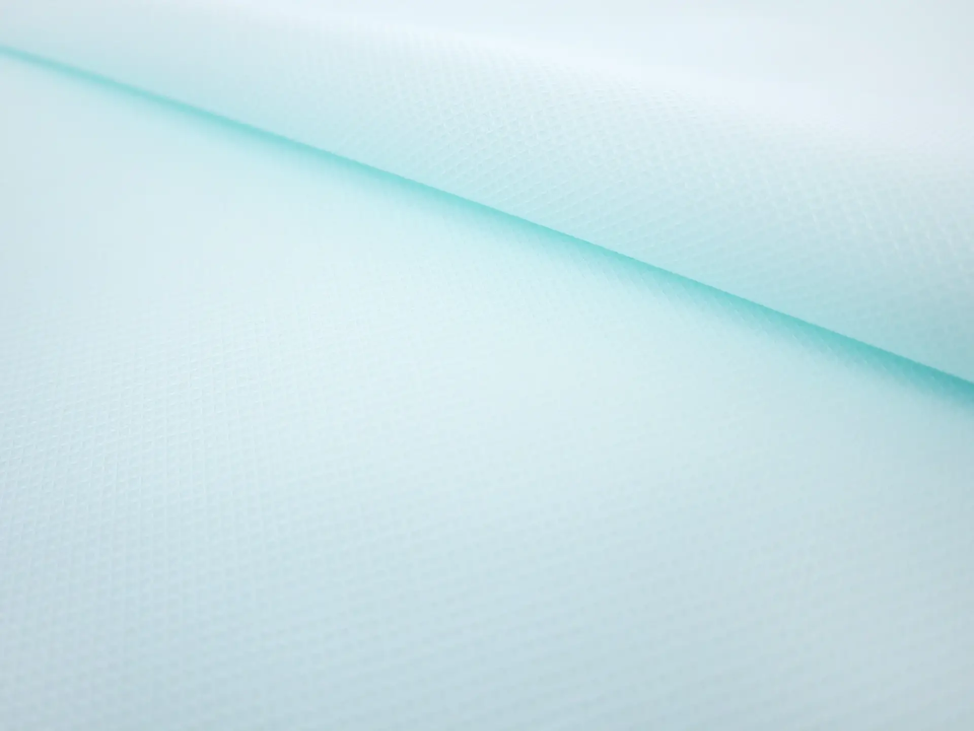 Baby Waffle Cotton Piqué in Seafoam Blue