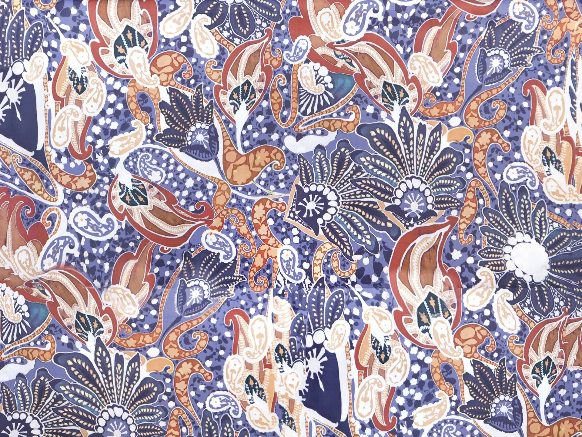 Cotton Sateen Lawn Modern Paisley Print 