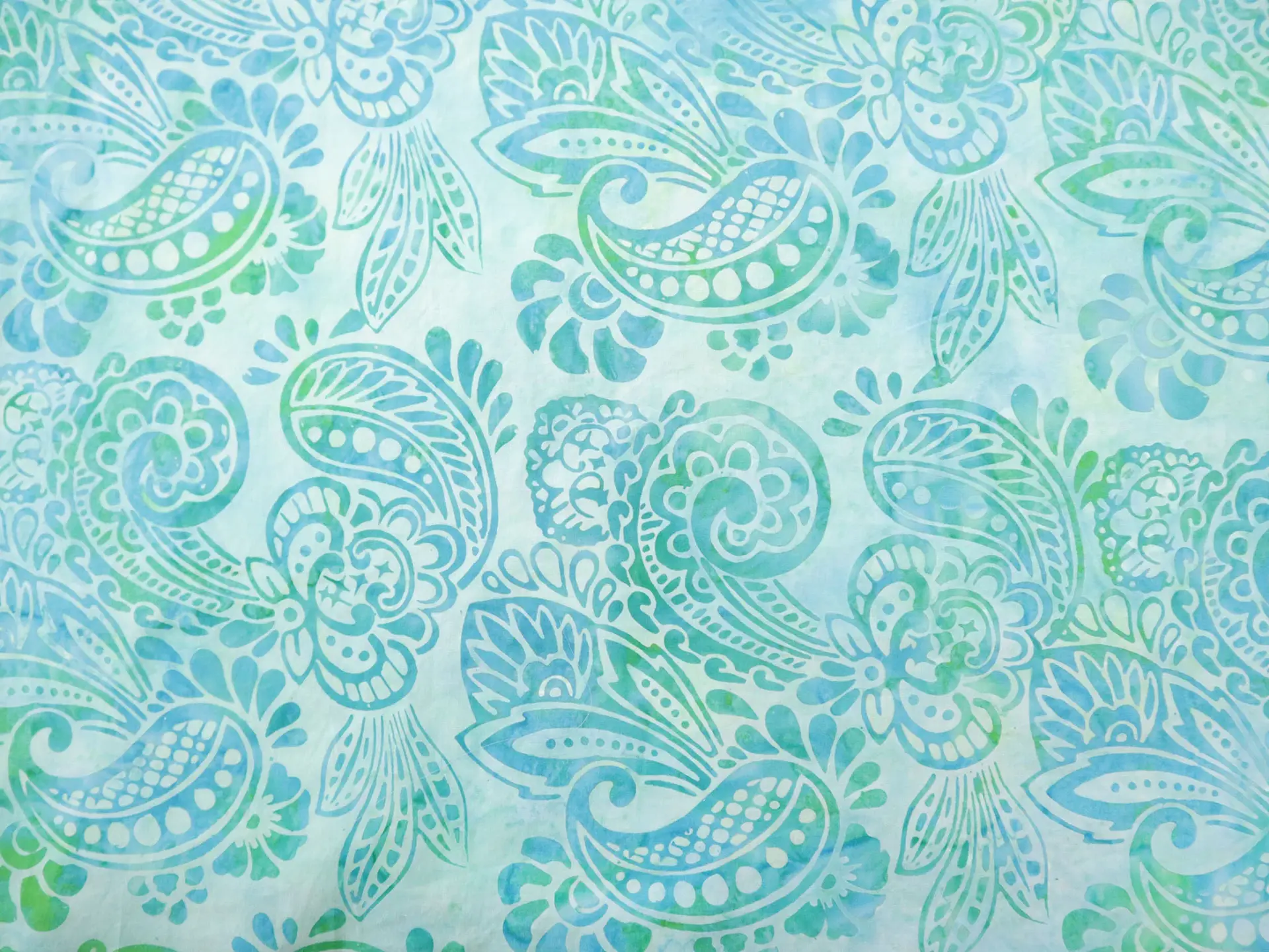 Cotton Batik with Paisleys
