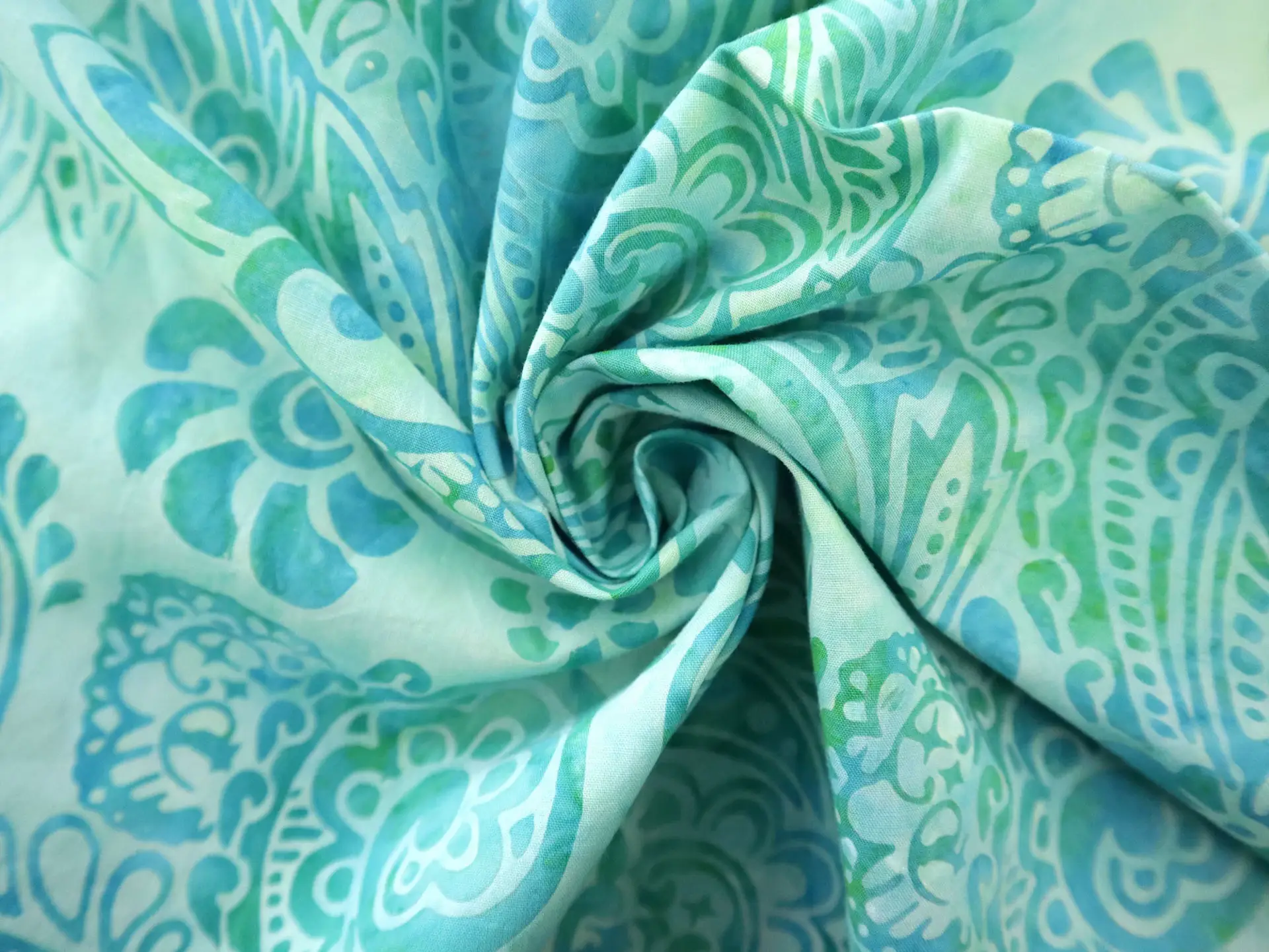 Cotton Batik with Paisleys