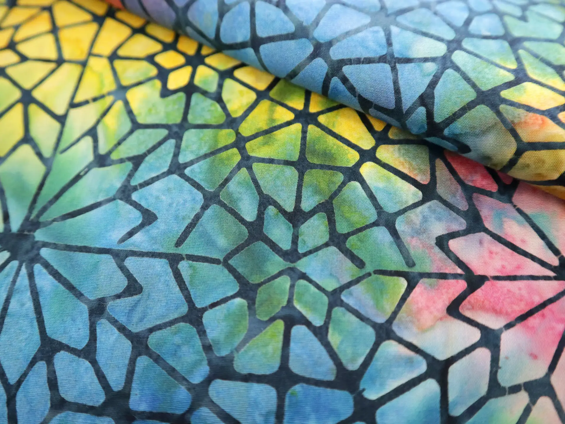 Cotton Batik with Mosaic 