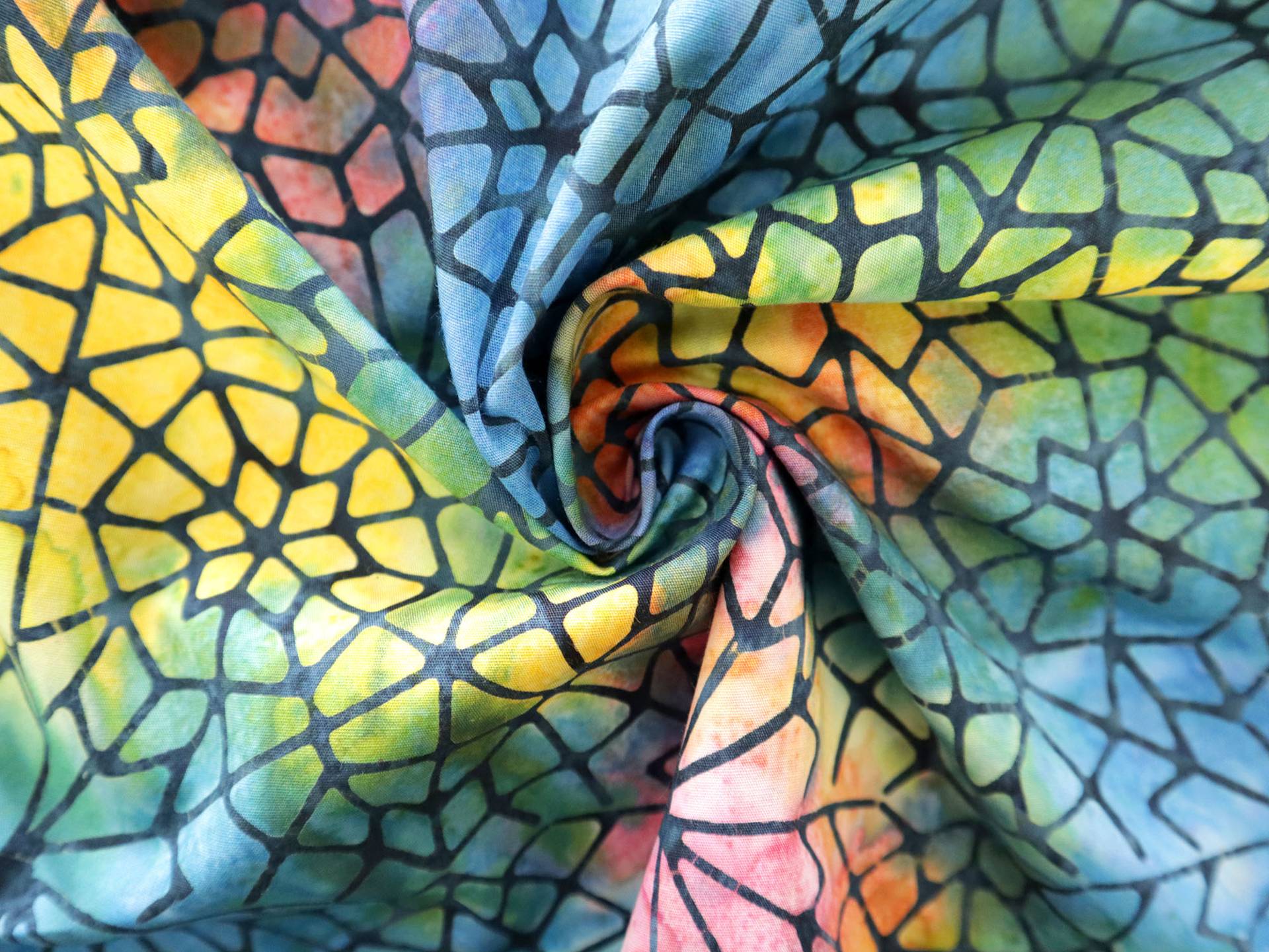 Cotton Batik with Mosaic 