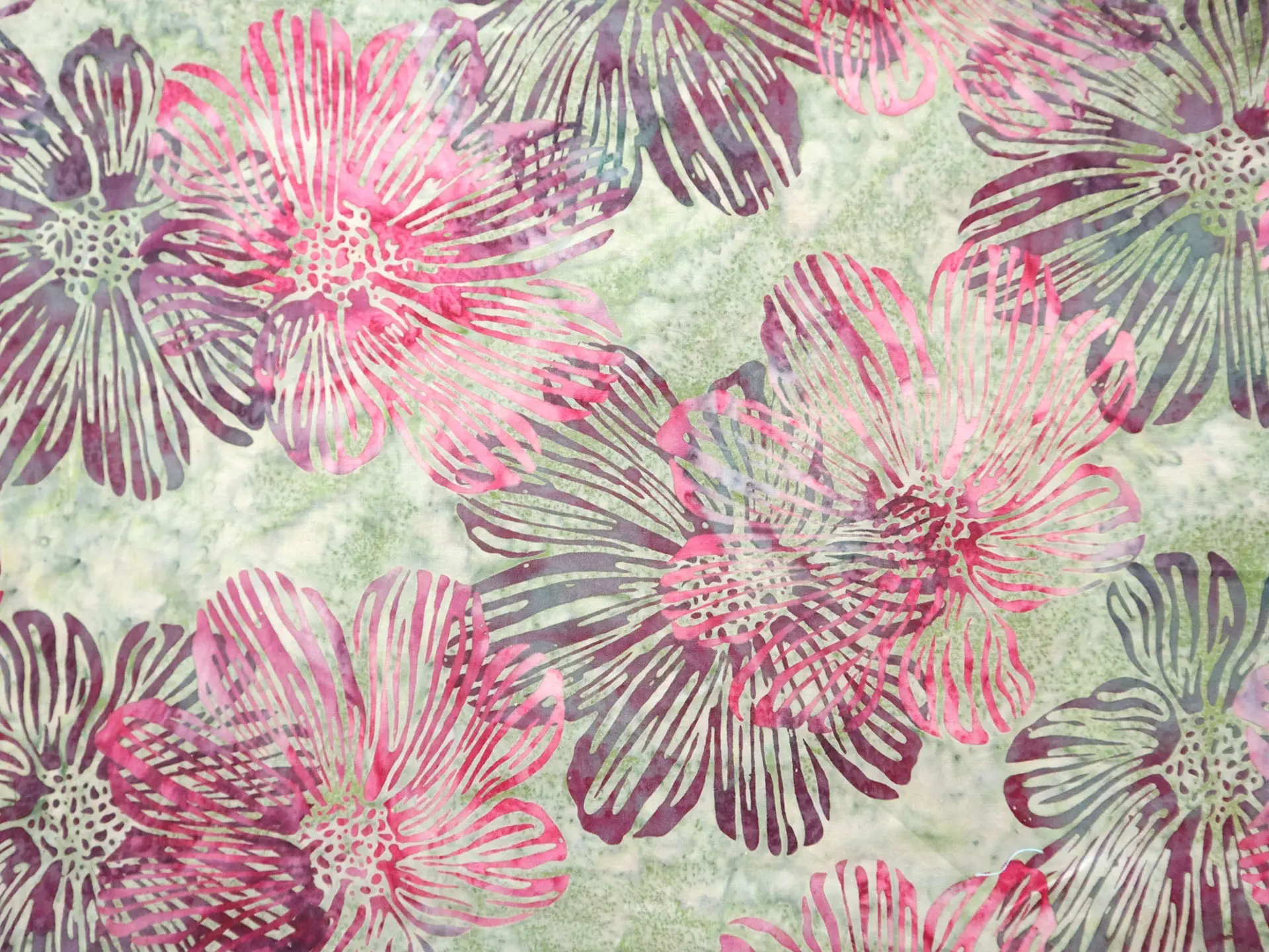 Cotton Batik with Florals