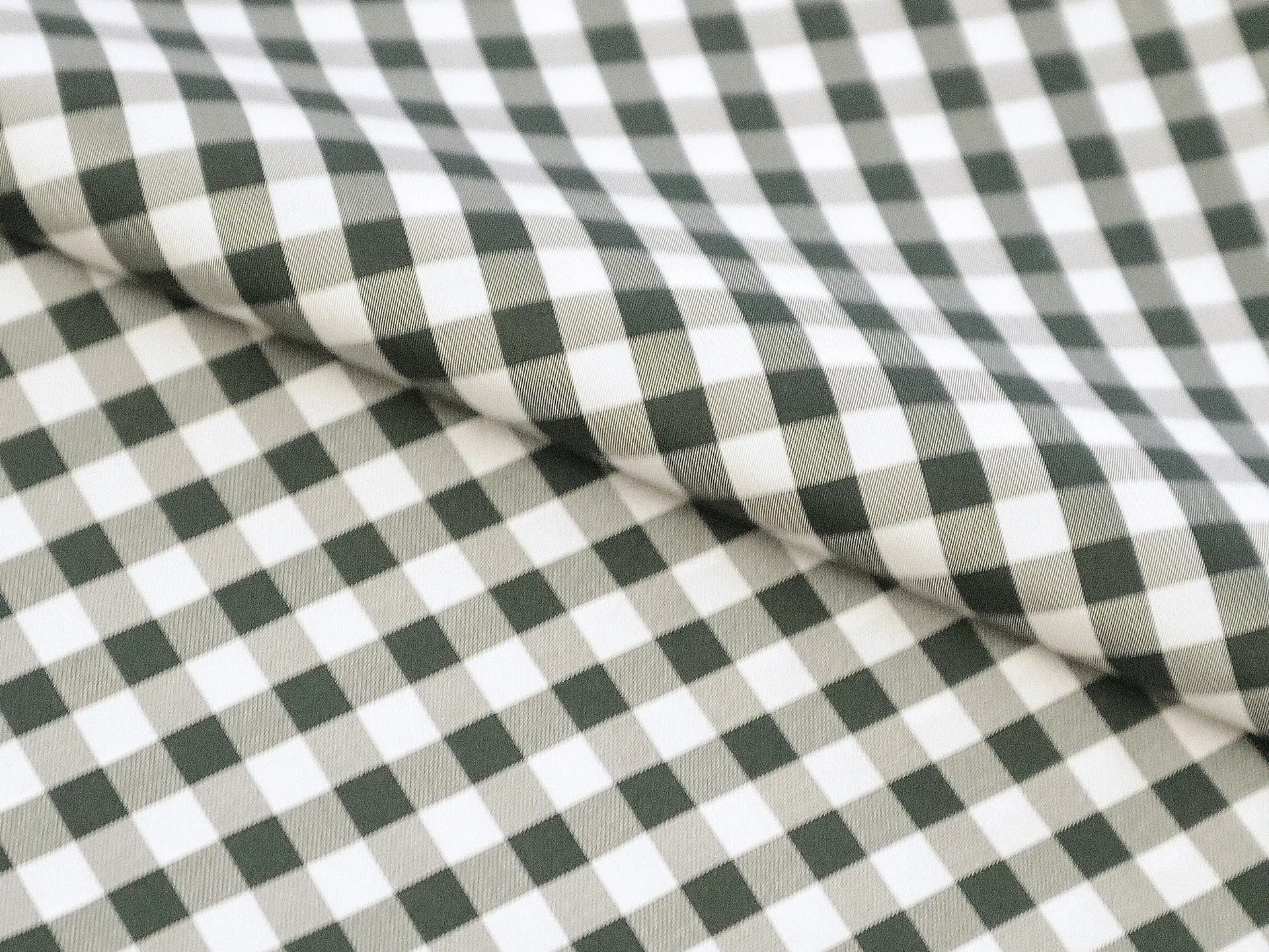 Gingham Pure Silk Shantung