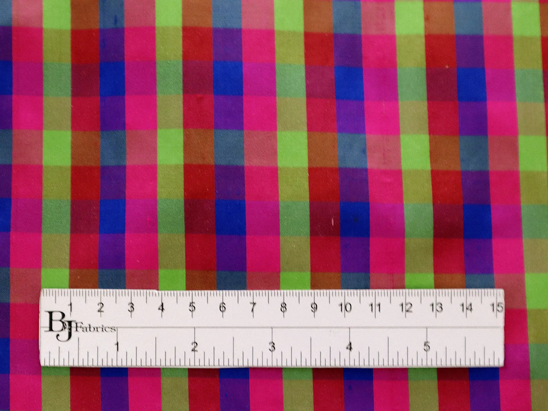 Gingham Pure Silk Shantung
