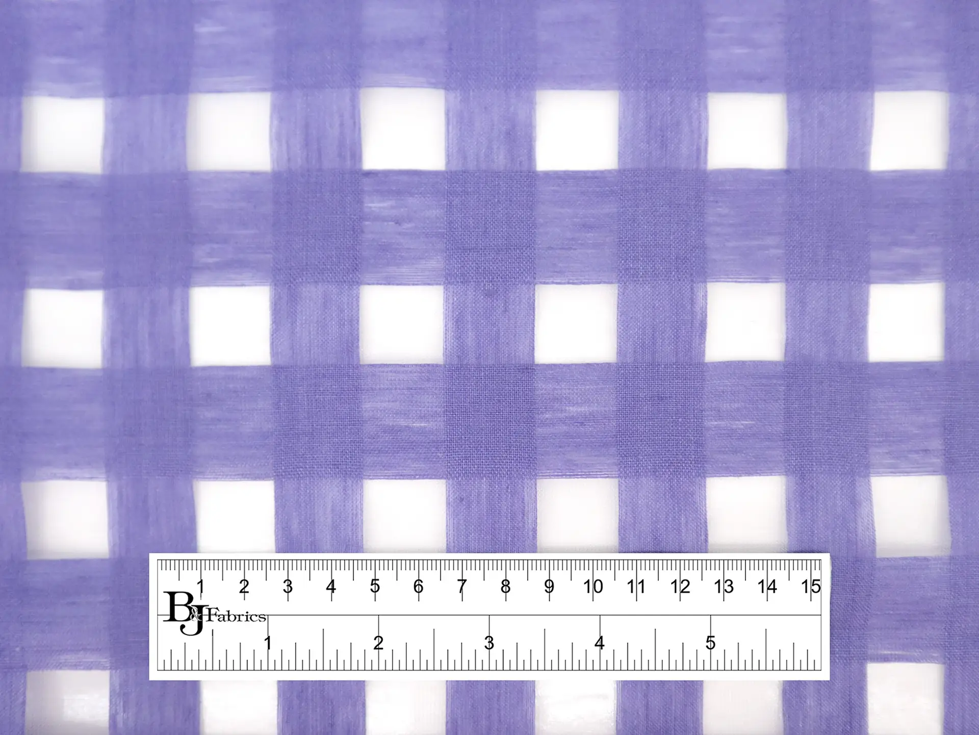 Linen & Nylon Plaid Mesh in Periwinkle
