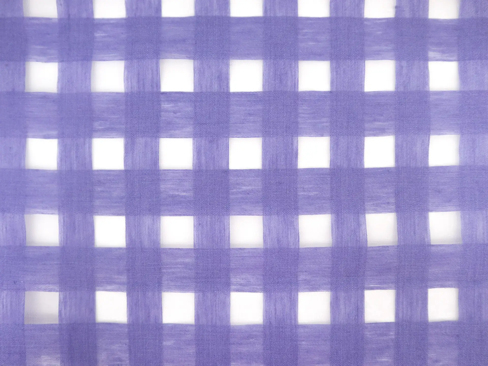 Linen & Nylon Plaid Mesh in Periwinkle