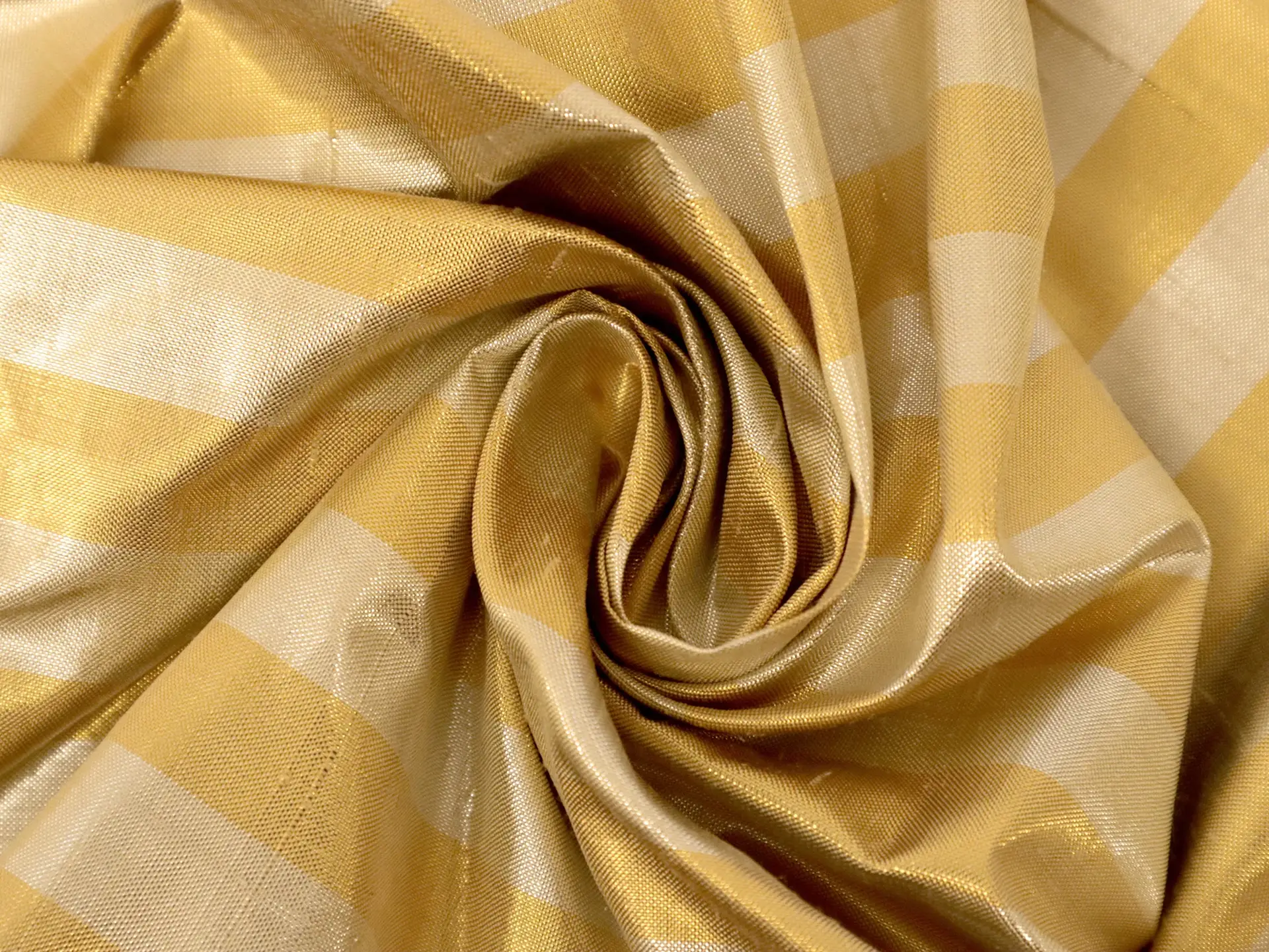 Metallic Stripe Shantung