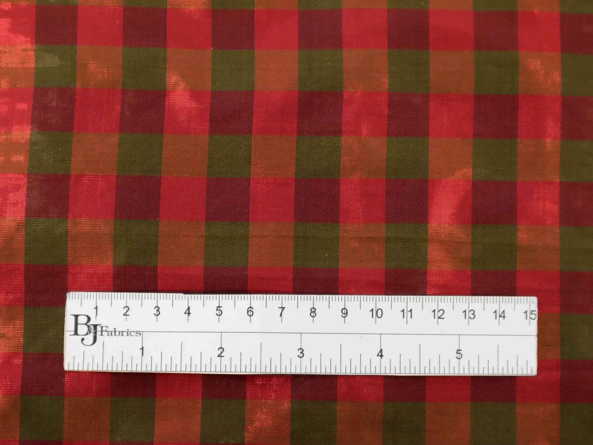 Metallic Gingham Shantung
