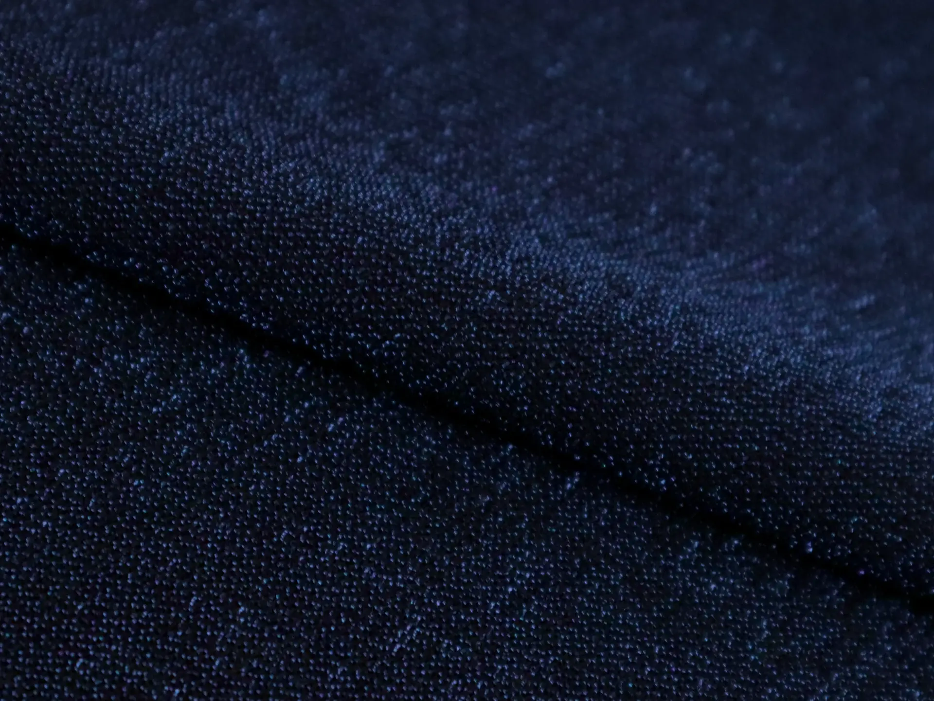 Polyester Blend Metallic Crepe in Dark Blue