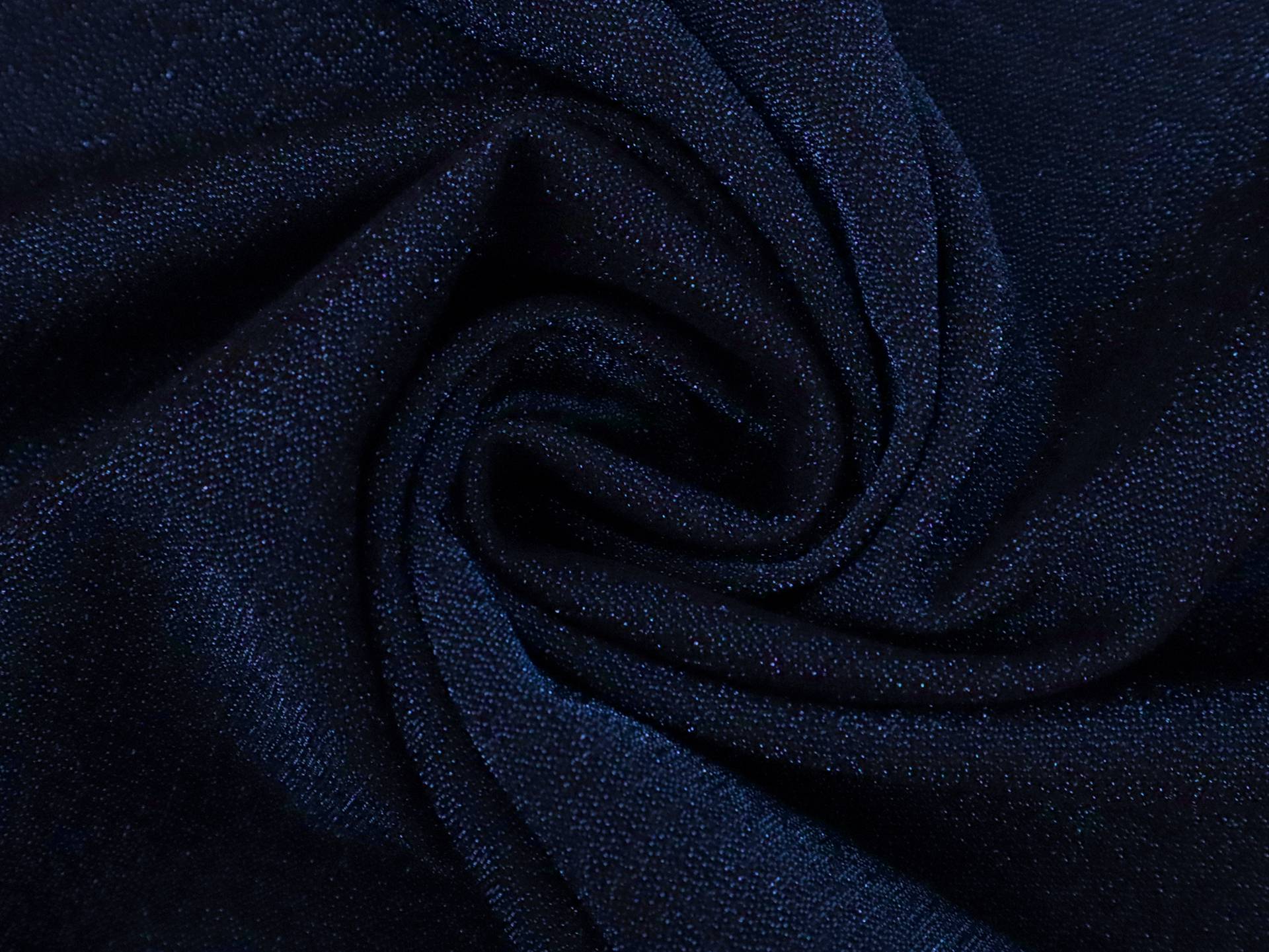 Polyester Blend Metallic Crepe in Dark Blue