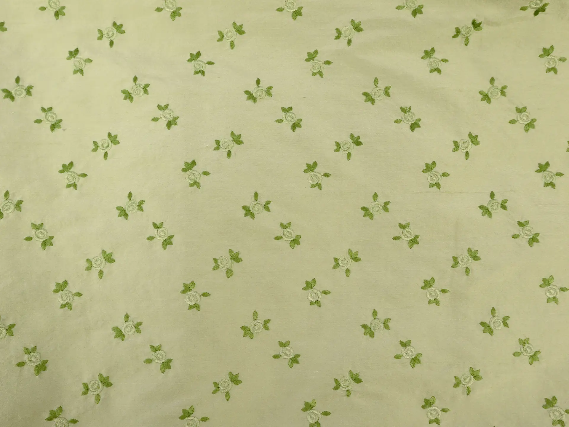 Embroidered Silk Shantung