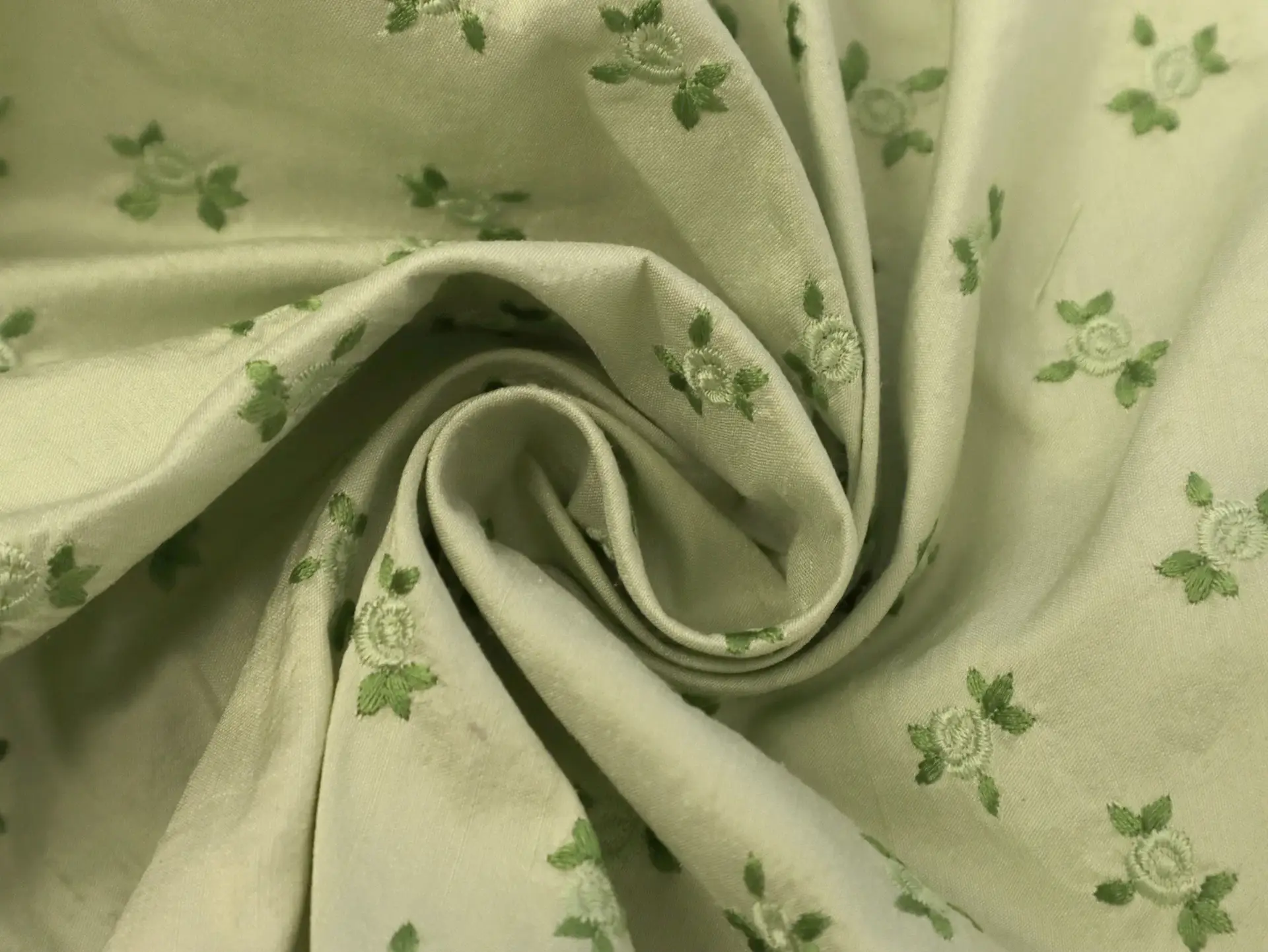Embroidered Silk Shantung