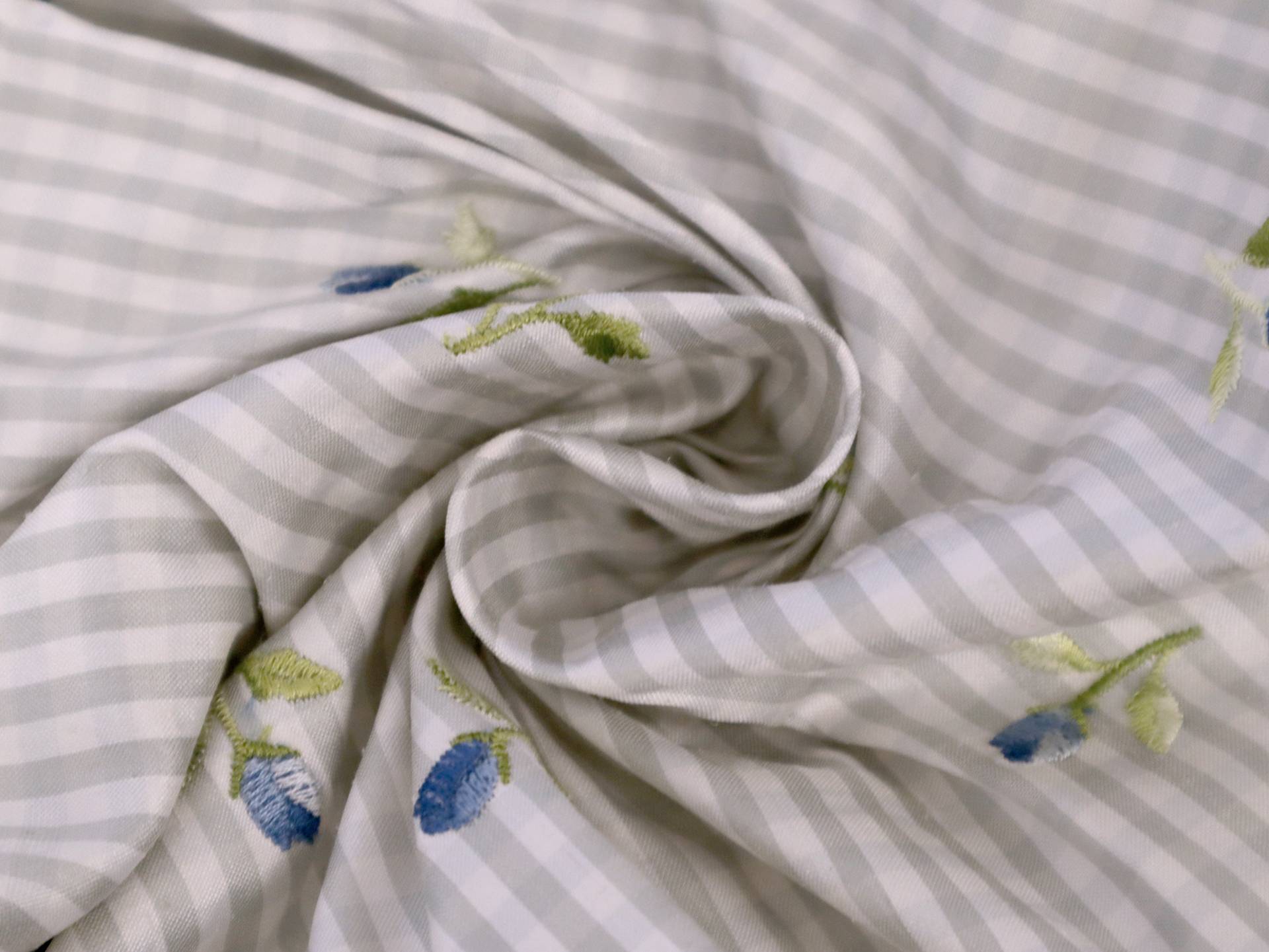 Embroidered Silk Shantung
