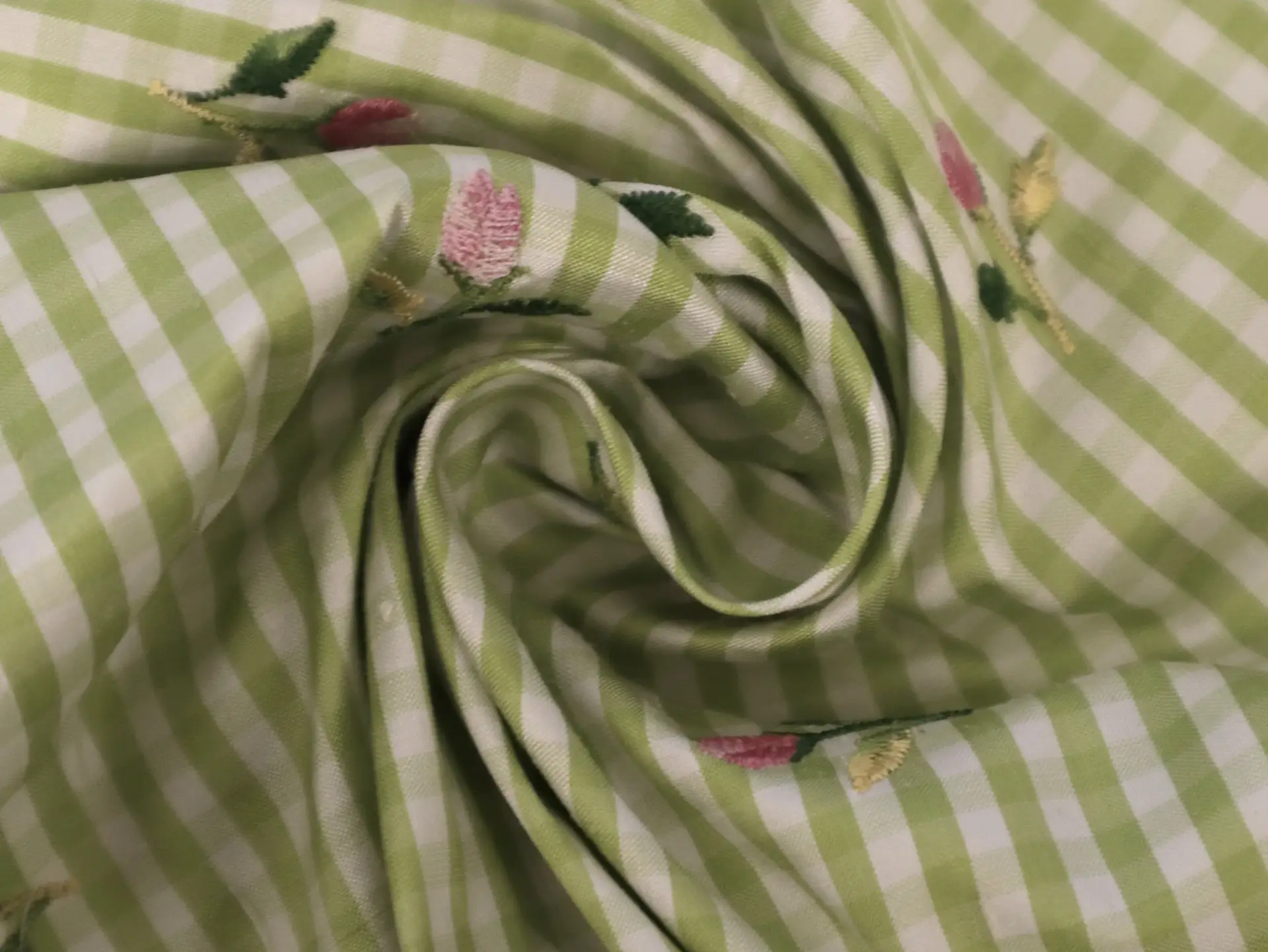 Embroidered Silk Shantung