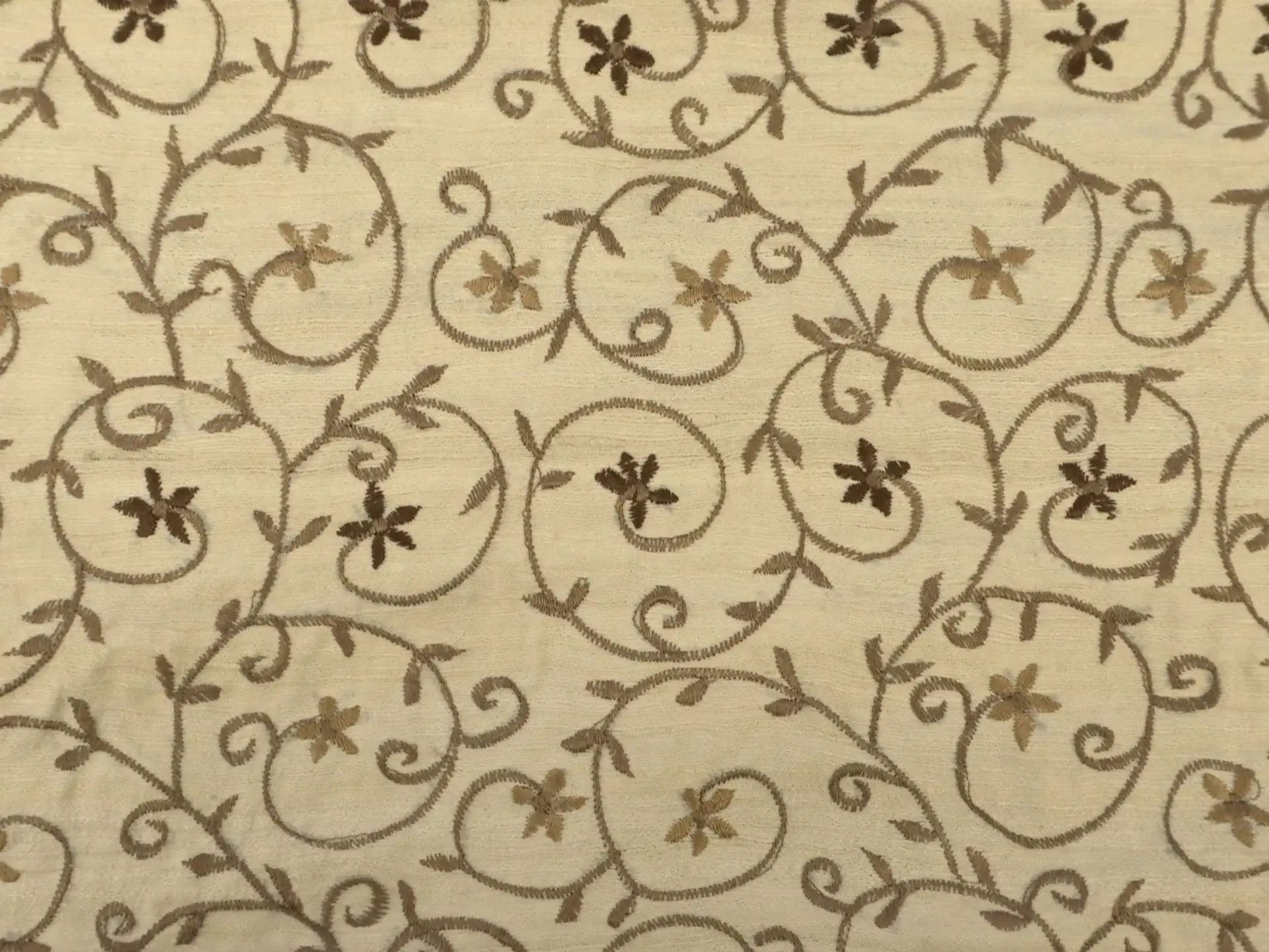 Embroidered Silk Tussah